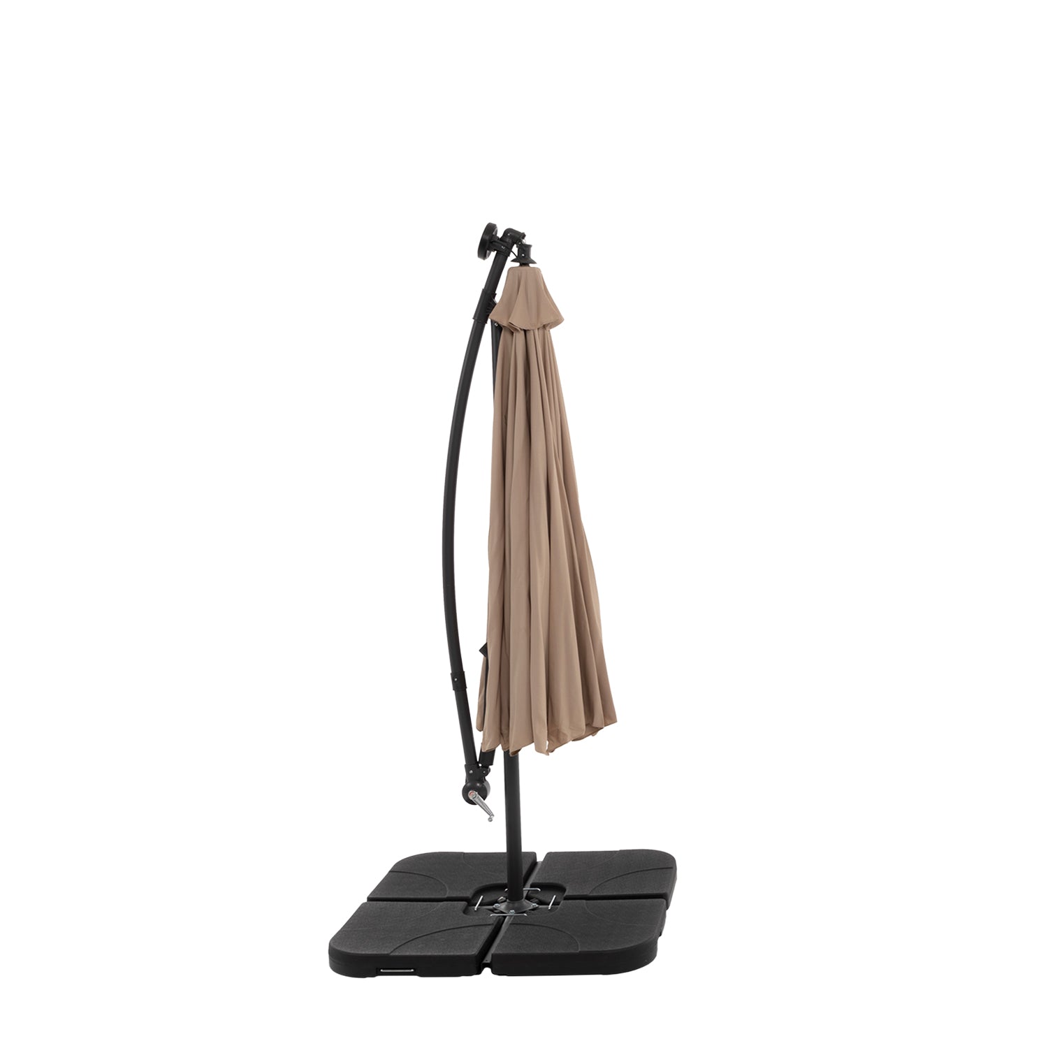 VESTIAMO CASA GIARDINO - Ombrellone da giardino Decentrato con 32 LED e Pannello Solare Camel diametro 3 metri