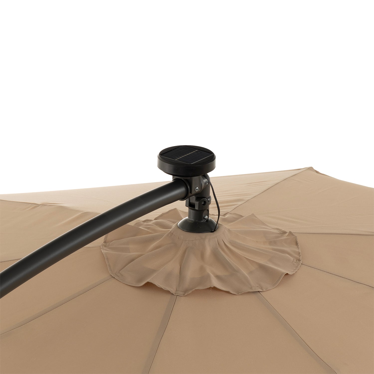 VESTIAMO CASA GIARDINO - Ombrellone da giardino Decentrato con 32 LED e Pannello Solare Camel diametro 3 metri