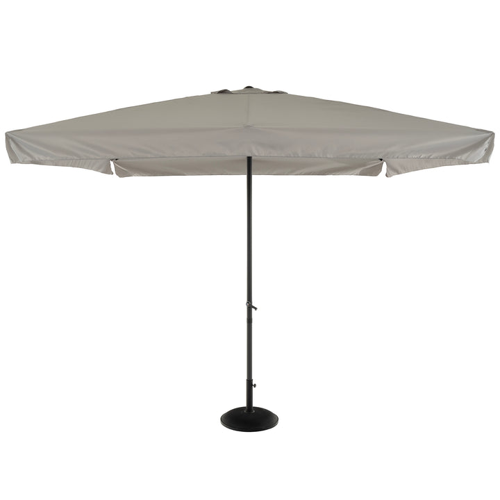 VESTIAMO CASA GIARDINO - Ombrellone da giardino Grigio con carrucola e snodo 3x3 metri