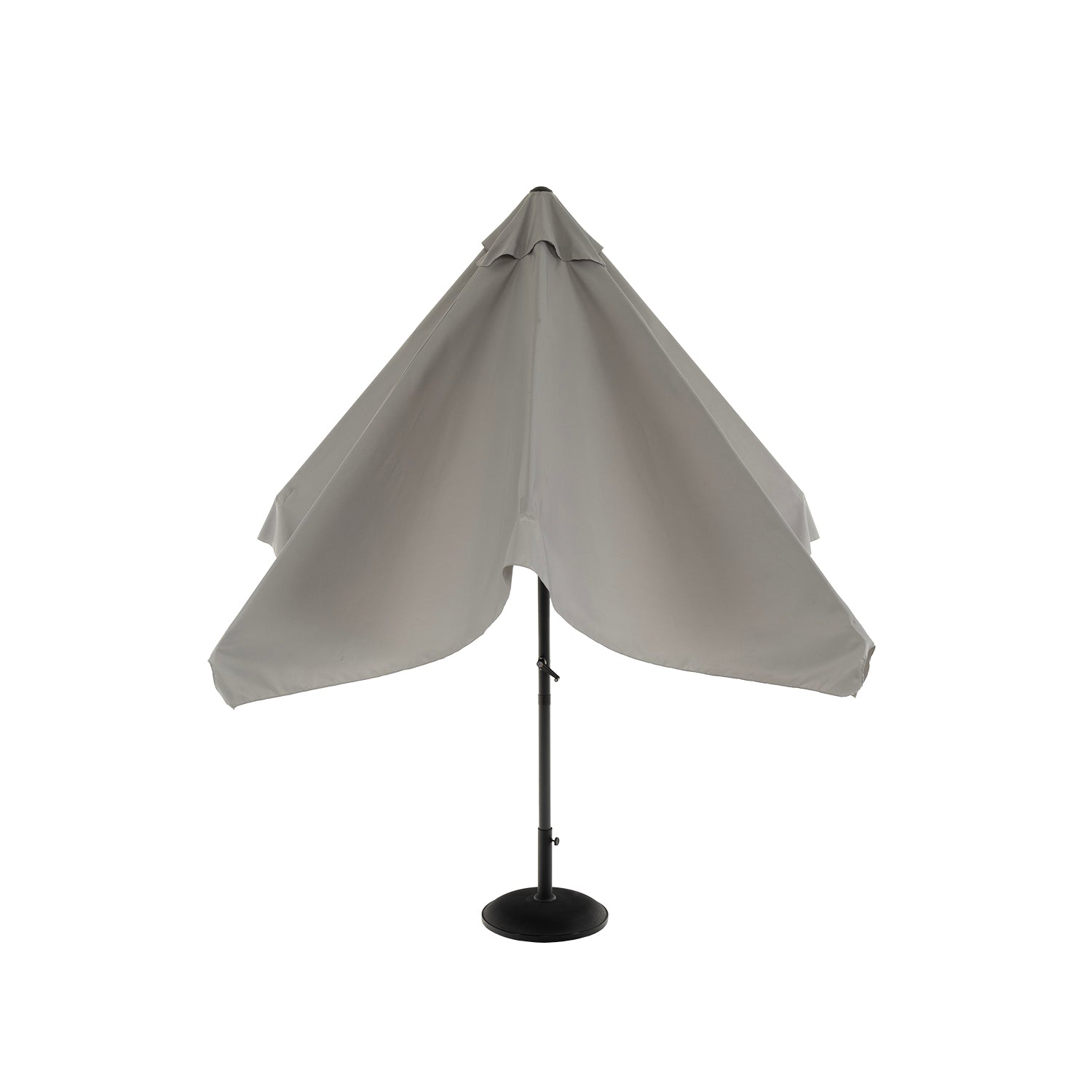 VESTIAMO CASA GIARDINO - Ombrellone da giardino Grigio con carrucola e snodo 3x3 metri