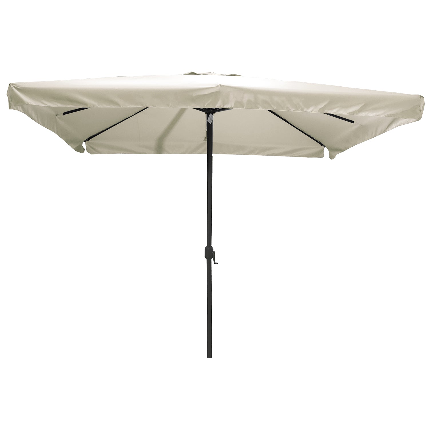 VESTIAMO CASA GIARDINO - Ombrellone da giardino Ecru con carrucola e snodo 3x3 metri