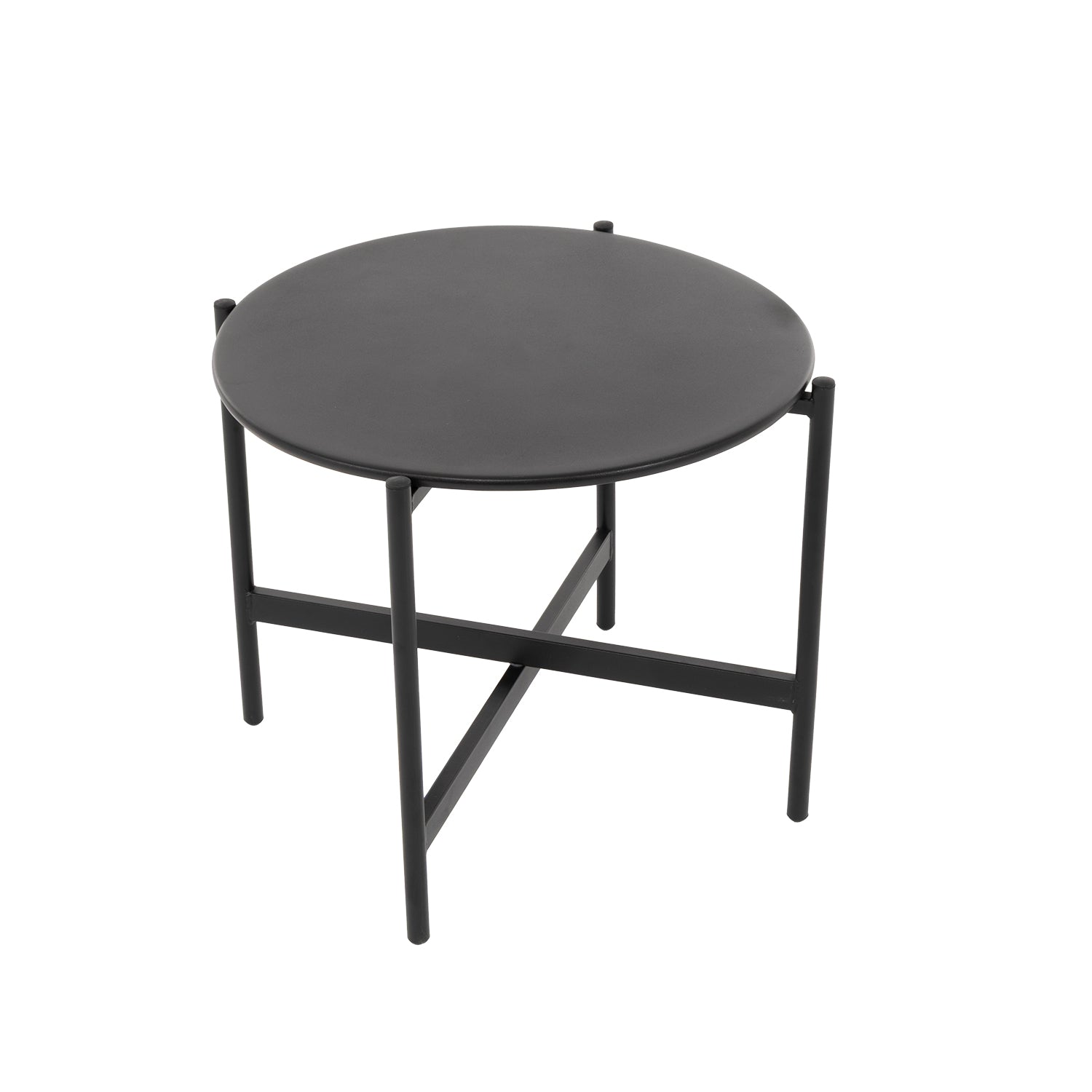 VESTIAMO CASA GIARDINO - Set da giardino 5 pezzi struttura in acciaio e top tavolini in metallo con cuscini Grigio Scuro