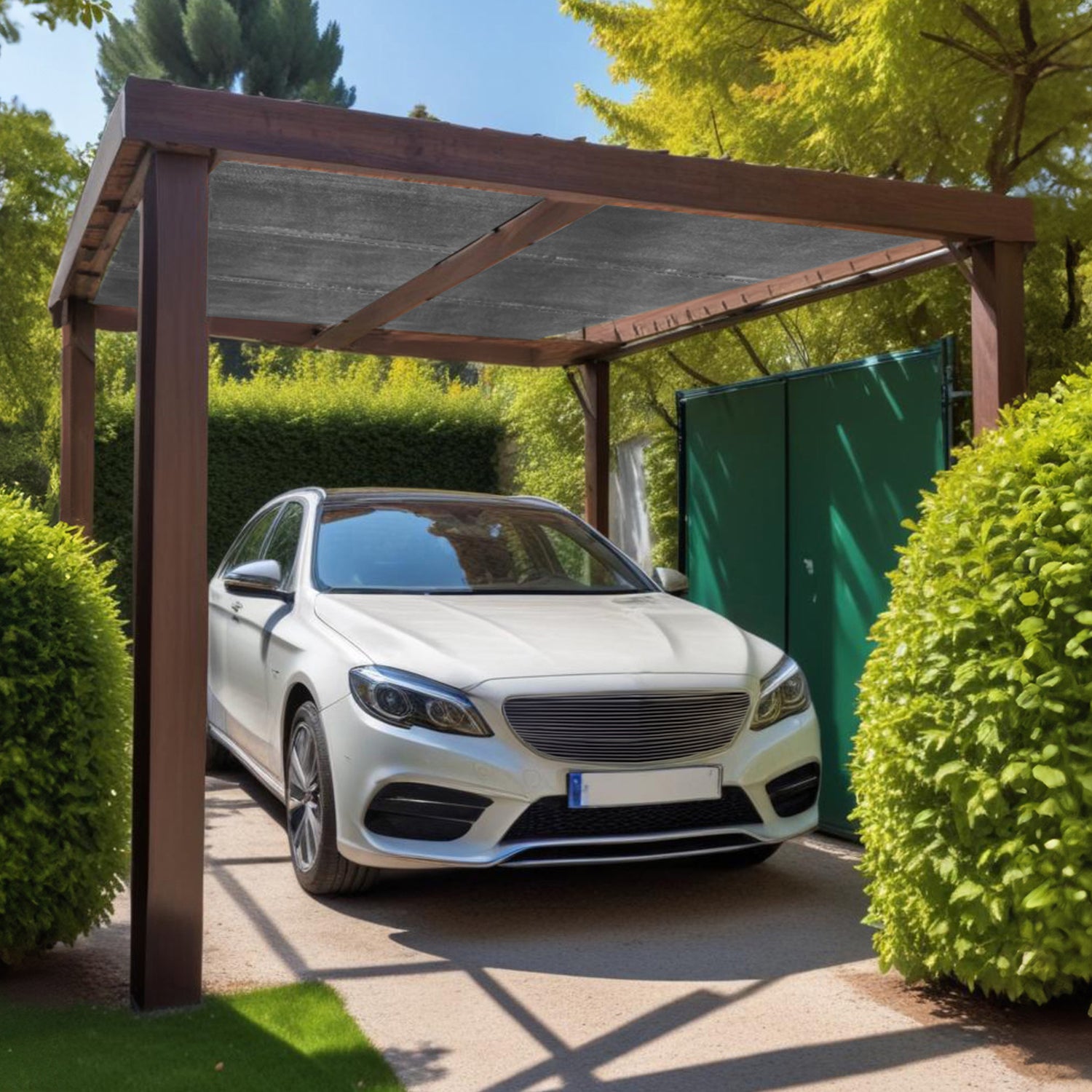 VESTIAMO CASA GIARDINO - Rete Ombreggiante di Copertura Grigia h1x10 metri