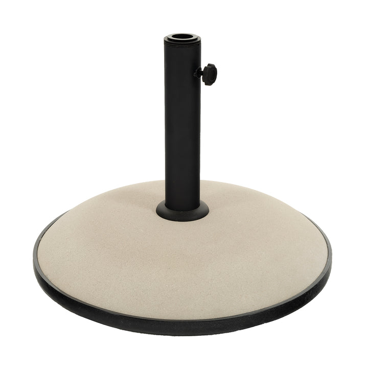 VESTIAMO CASA GIARDINO - Base Ombrellone Tonda in cemento Bianco 25kg - diametro 50 cm