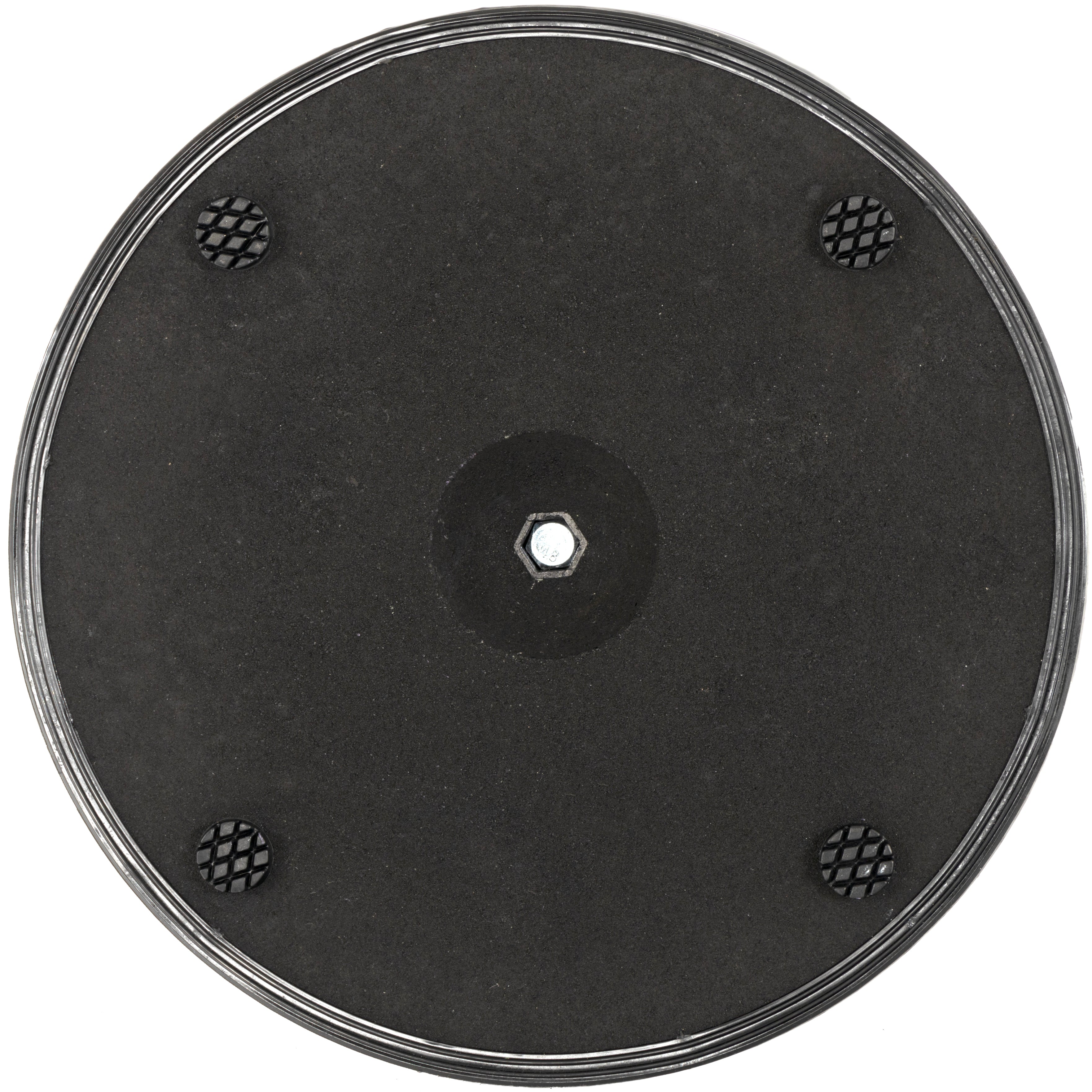 VESTIAMO CASA - Base Ombrellone Tonda in cemento Nero 15kg diametro 41,5 cm