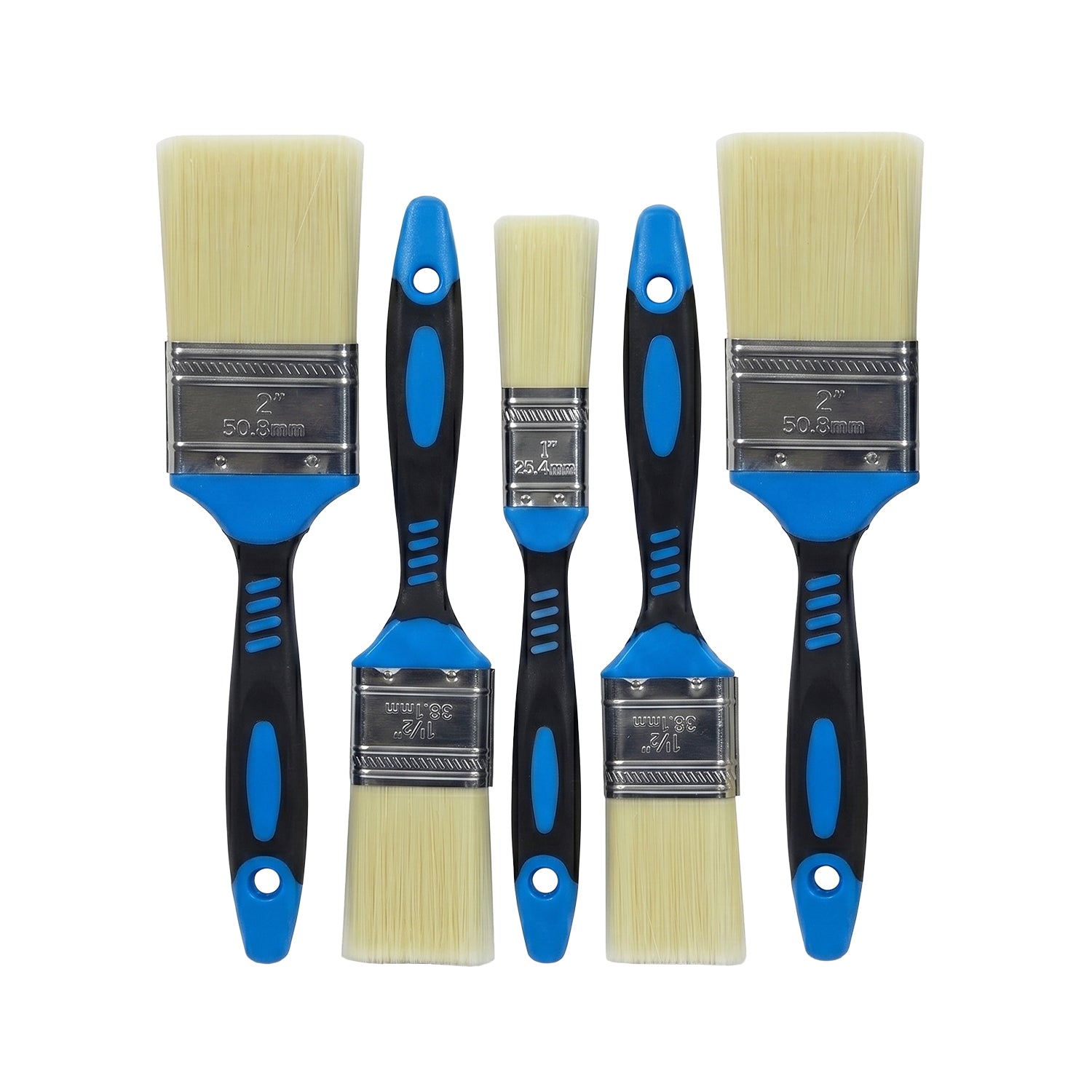 DICTROLUX - Set Pennelli Piatti 5 Pezzi per Vernici e Smalti