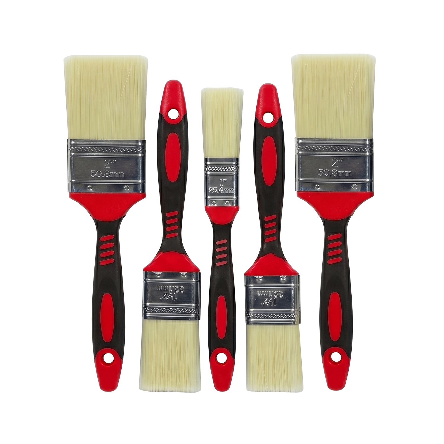 DICTROLUX - Set Pennelli Piatti 5 Pezzi per Vernici e Smalti