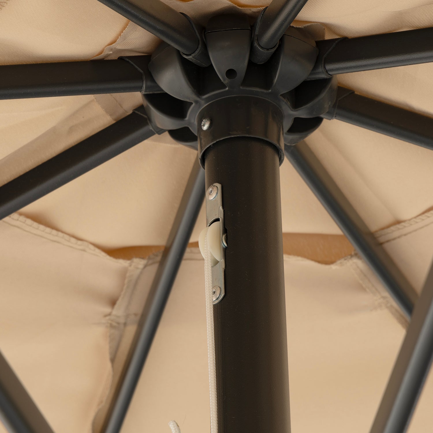 VESTIAMO CASA GIARDINO - Ombrellone da giardino Camel con falda e carrucola diametro 3 metri