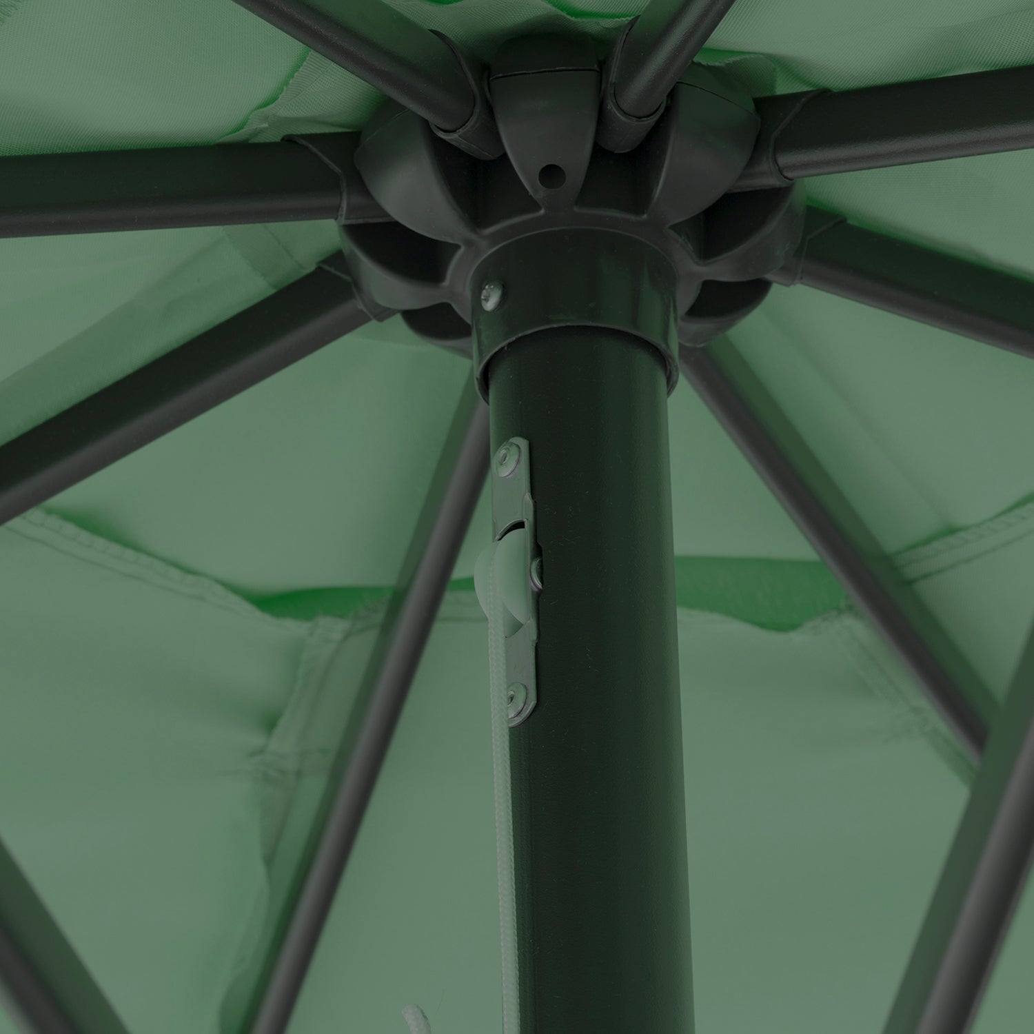 VESTIAMO CASA GIARDINO - Ombrellone da giardino Verde con falda e carrucola diametro 3 metri