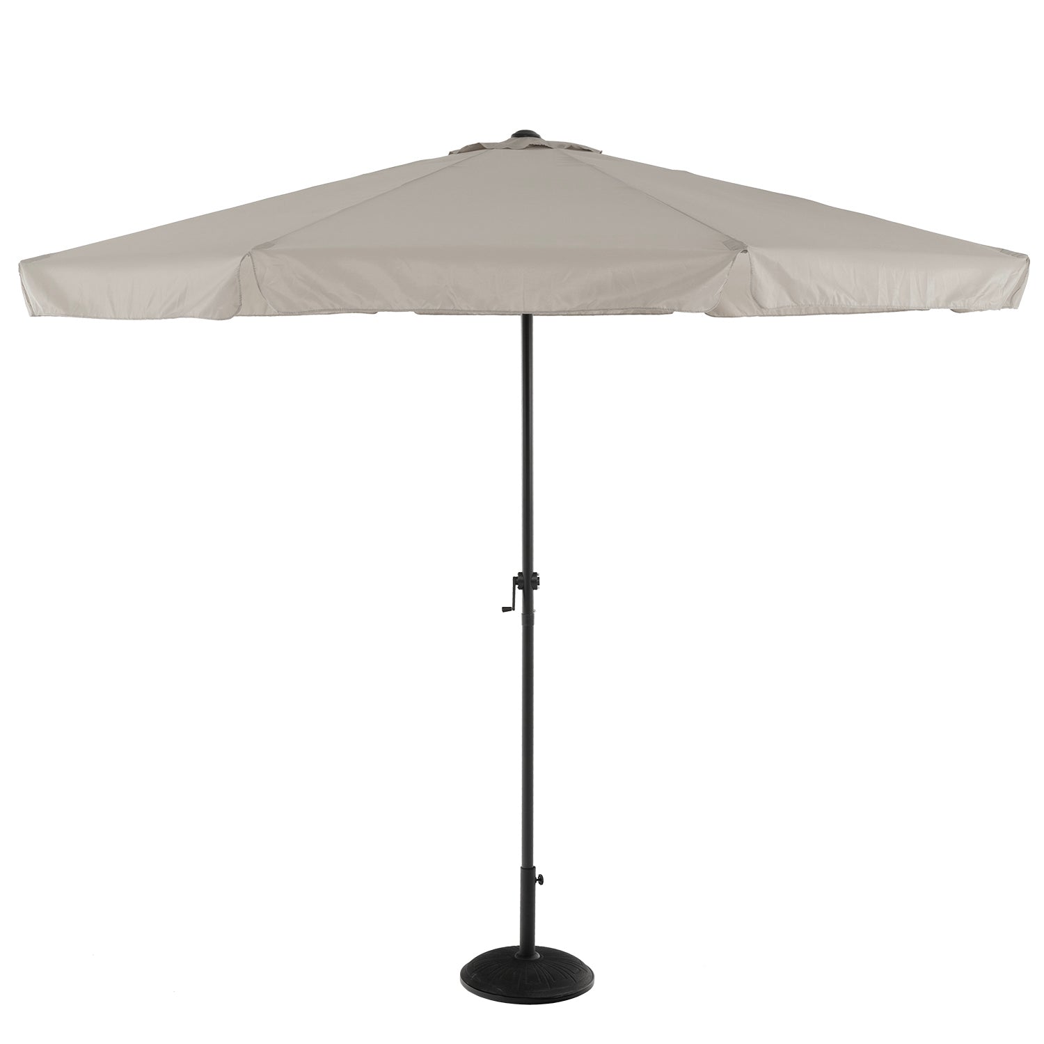 VESTIAMO CASA GIARDINO - Ombrellone da giardino Grigio con falda e carrucola diametro 3 metri