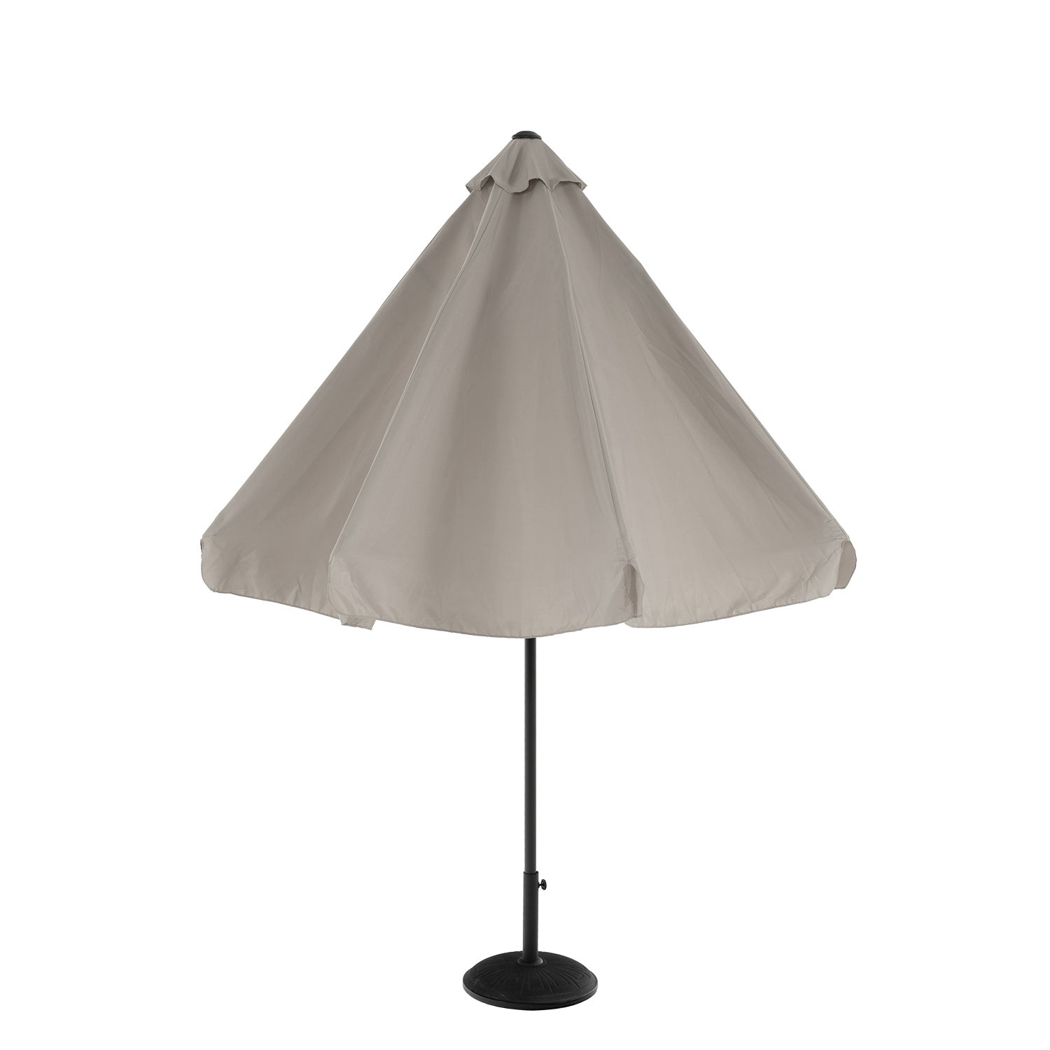 VESTIAMO CASA GIARDINO - Ombrellone da giardino Grigio con falda e carrucola diametro 3 metri