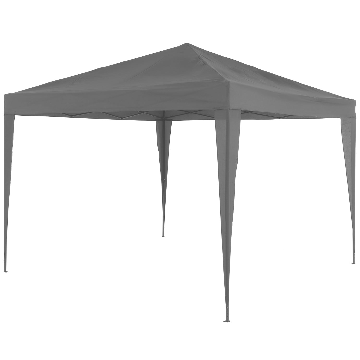 VESTIAMO CASA GIARDINO - Gazebo da giardino Richiudibile in acciaio Antracite con telo Grigio 3x3 metri