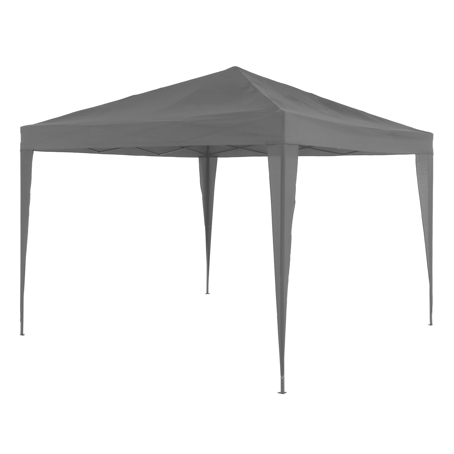 VESTIAMO CASA GIARDINO - Gazebo da giardino Richiudibile in acciaio Antracite con telo Grigio 3x3 metri