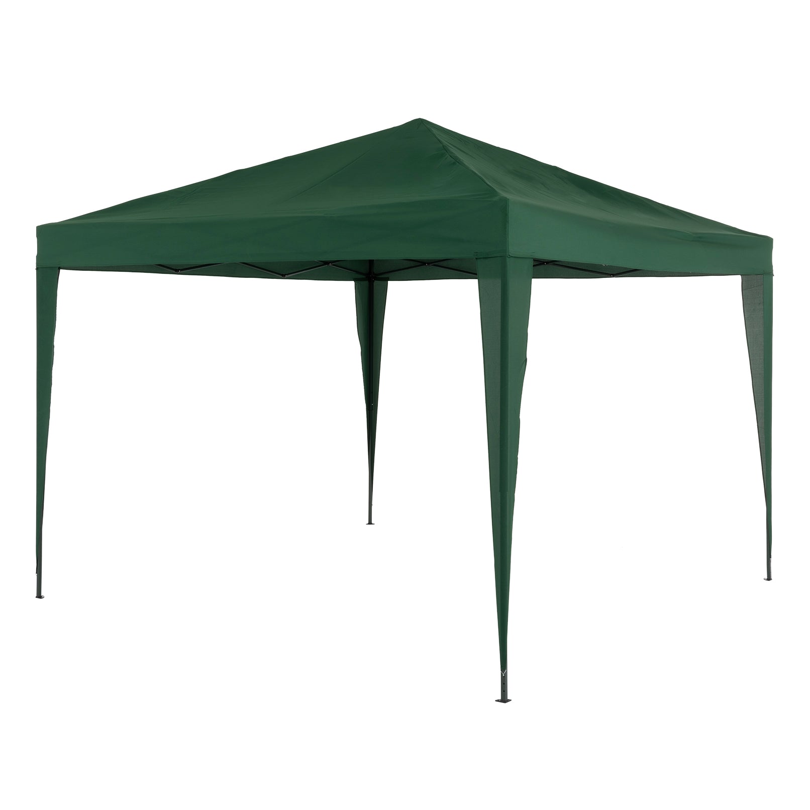 VESTIAMO CASA GIARDINO - Gazebo da giardino Richiudibile in acciaio Antracite con telo Verde 3x3 metri