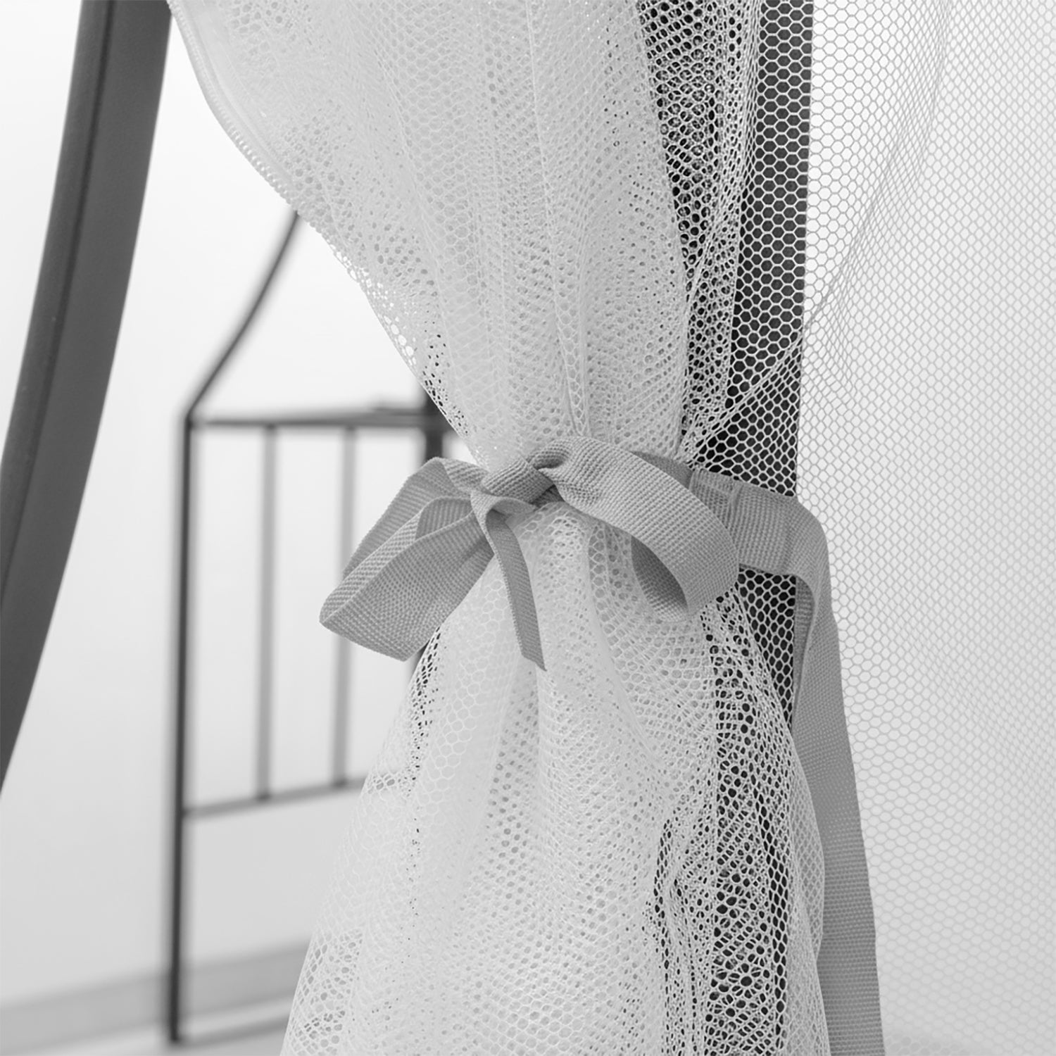 VESTIAMO CASA GIARDINO - Gazebo da giardino in Acciaio Antracite con Telo in Poliestere Grigio e Zanzariera 3x3 metri