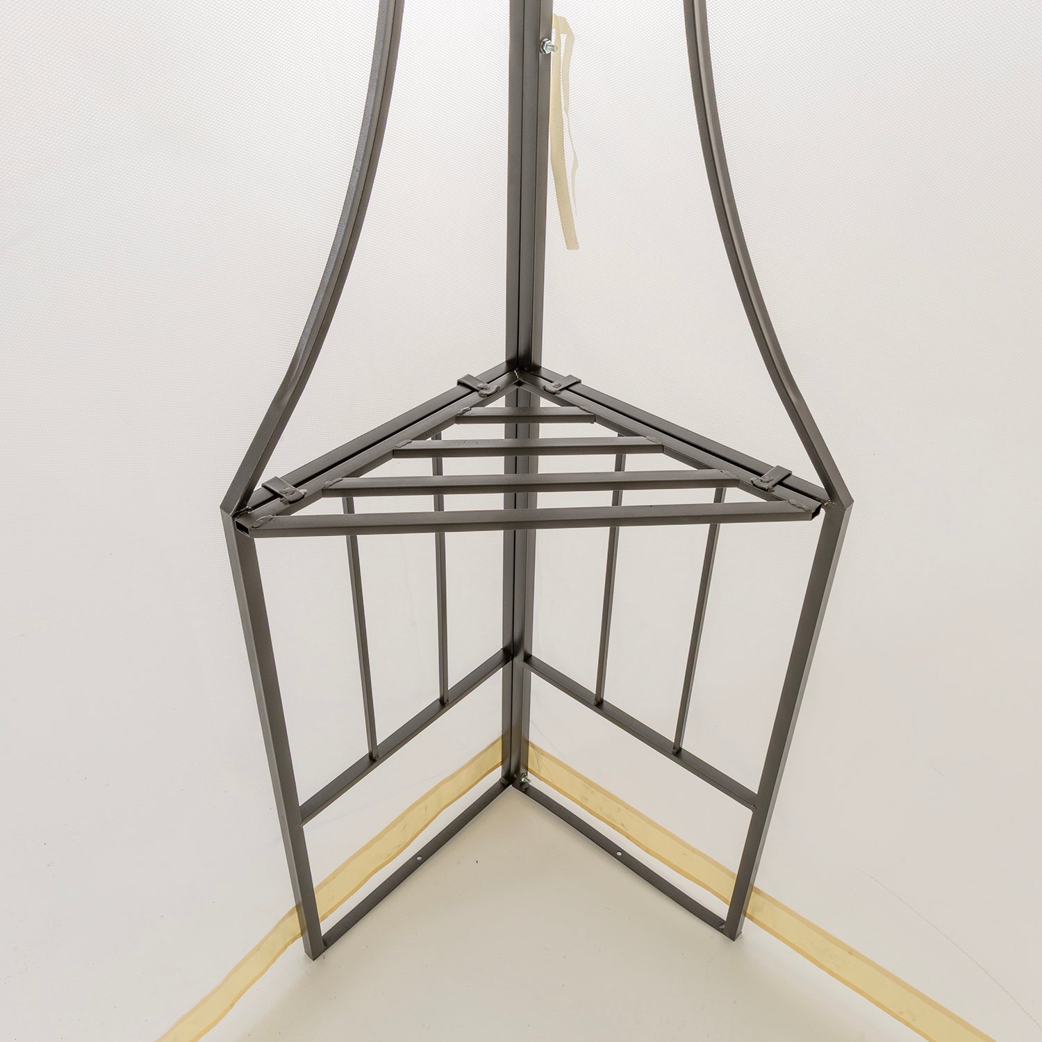 VESTIAMO CASA GIARDINO - Gazebo da giardino in Acciaio Antracite con Telo in Poliestere Écru e Zanzariera 3x3 metri