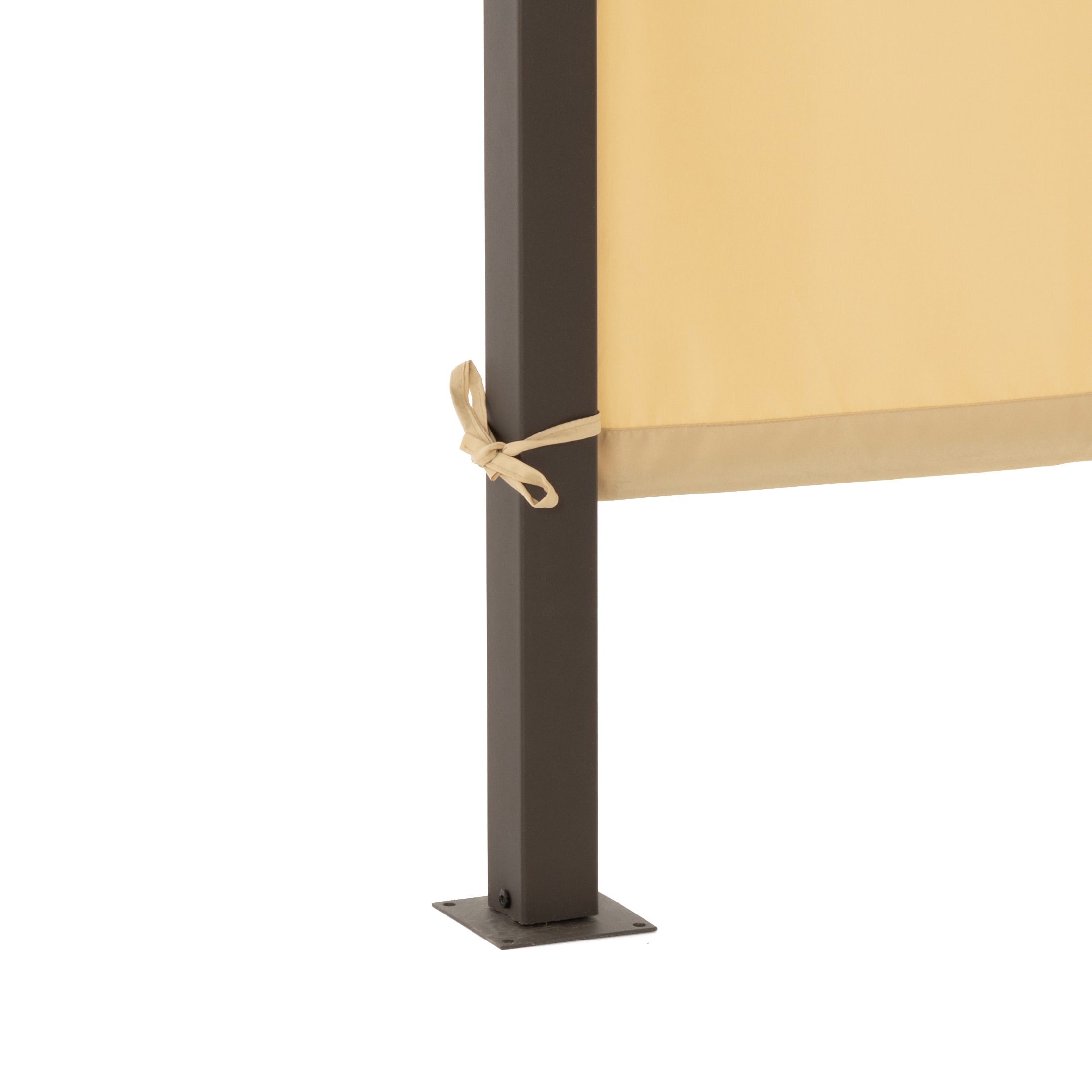 VESTIAMO CASA GIARDINO - Gazebo Pergola Orientabile Telo Camel 3x3mt