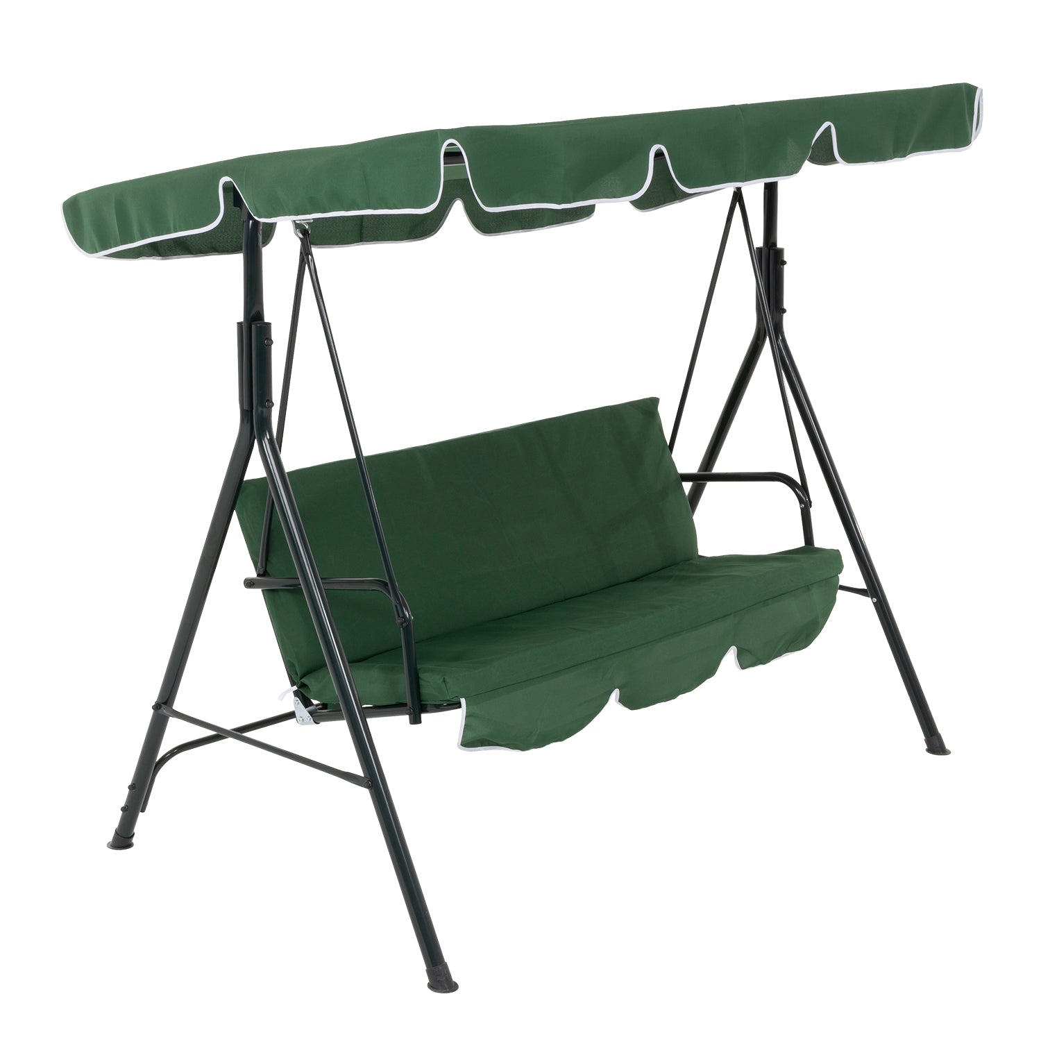 VESTIAMO CASA - Dondolo 3 Posti Verde - h153x170x110 cm