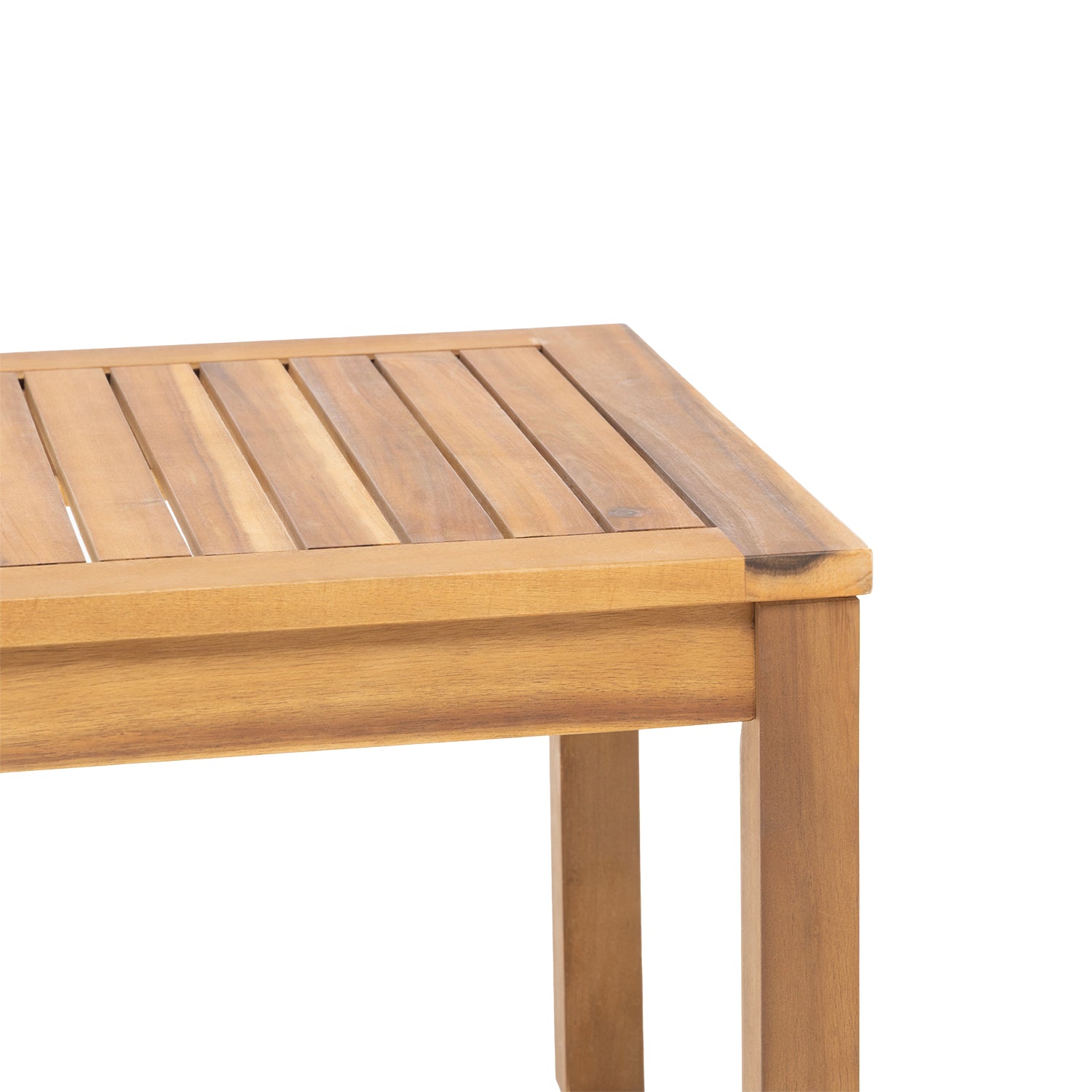 VESTIAMO CASA GIARDINO - Set da giardino 4 pezzi Struttura in Legno di Acacia e cuscini Beige