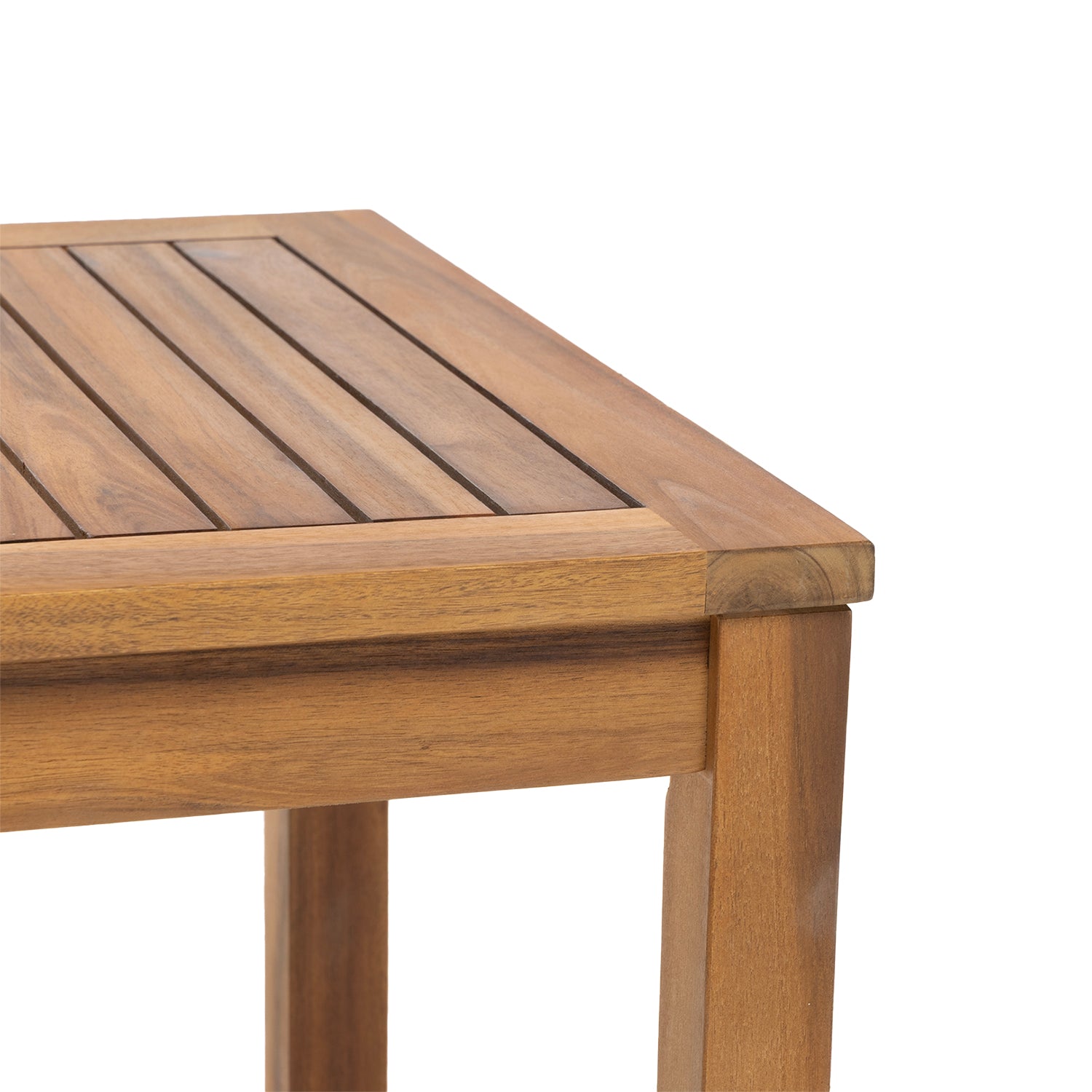 VESTIAMO CASA GIARDINO - Set da giardino 4 pezzi Struttura in Legno di Acacia, Schienale Effetto Rattan e cuscini Beige