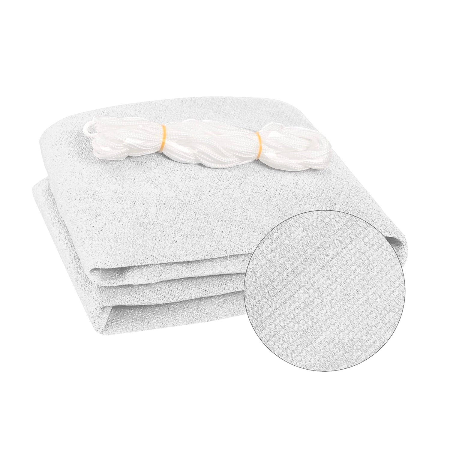 VESTIAMO CASA GIARDINO - Vela Ombreggiante Rettangolare Bianca 3x4 metri