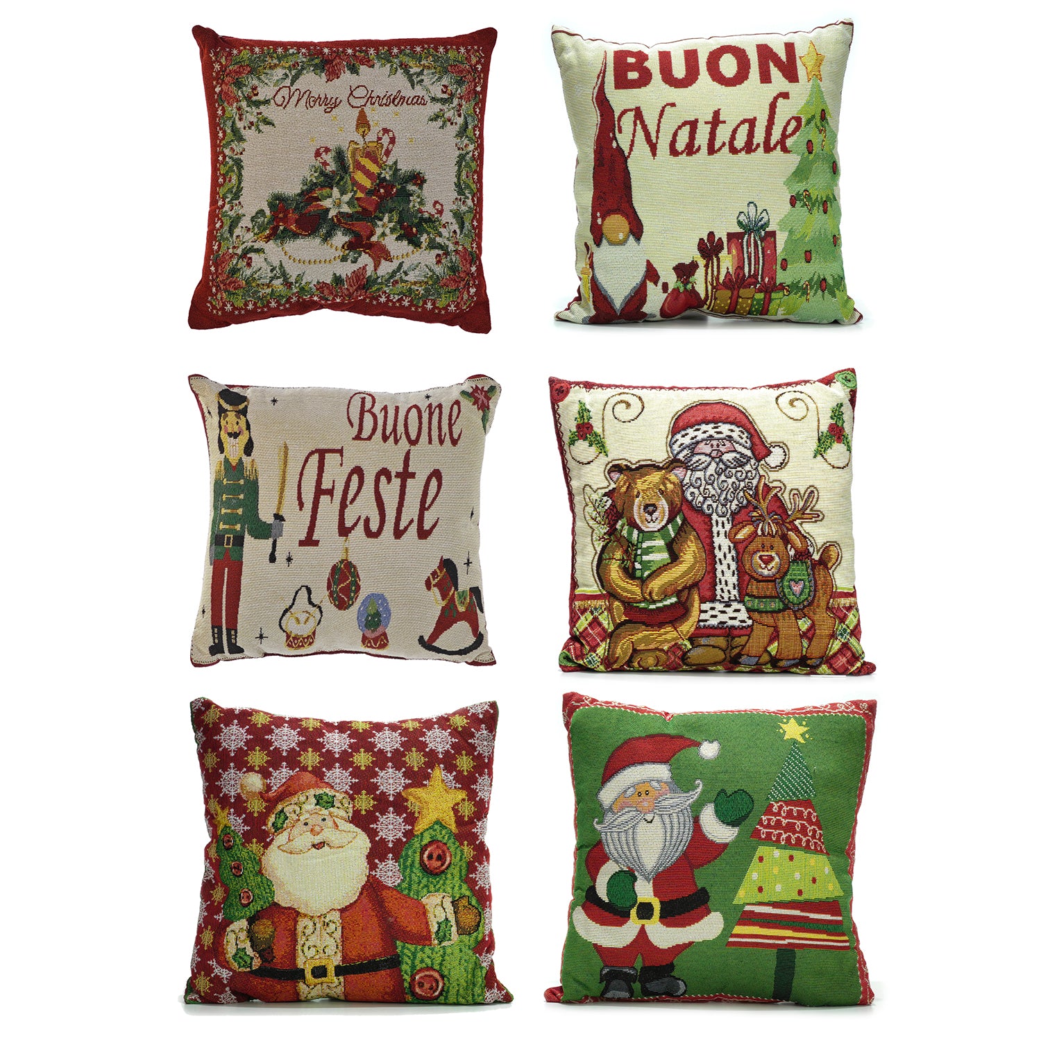 VESTIAMO CASA GRAN NATALE - Cuscino Natalizio Gobelin 40x40 cm