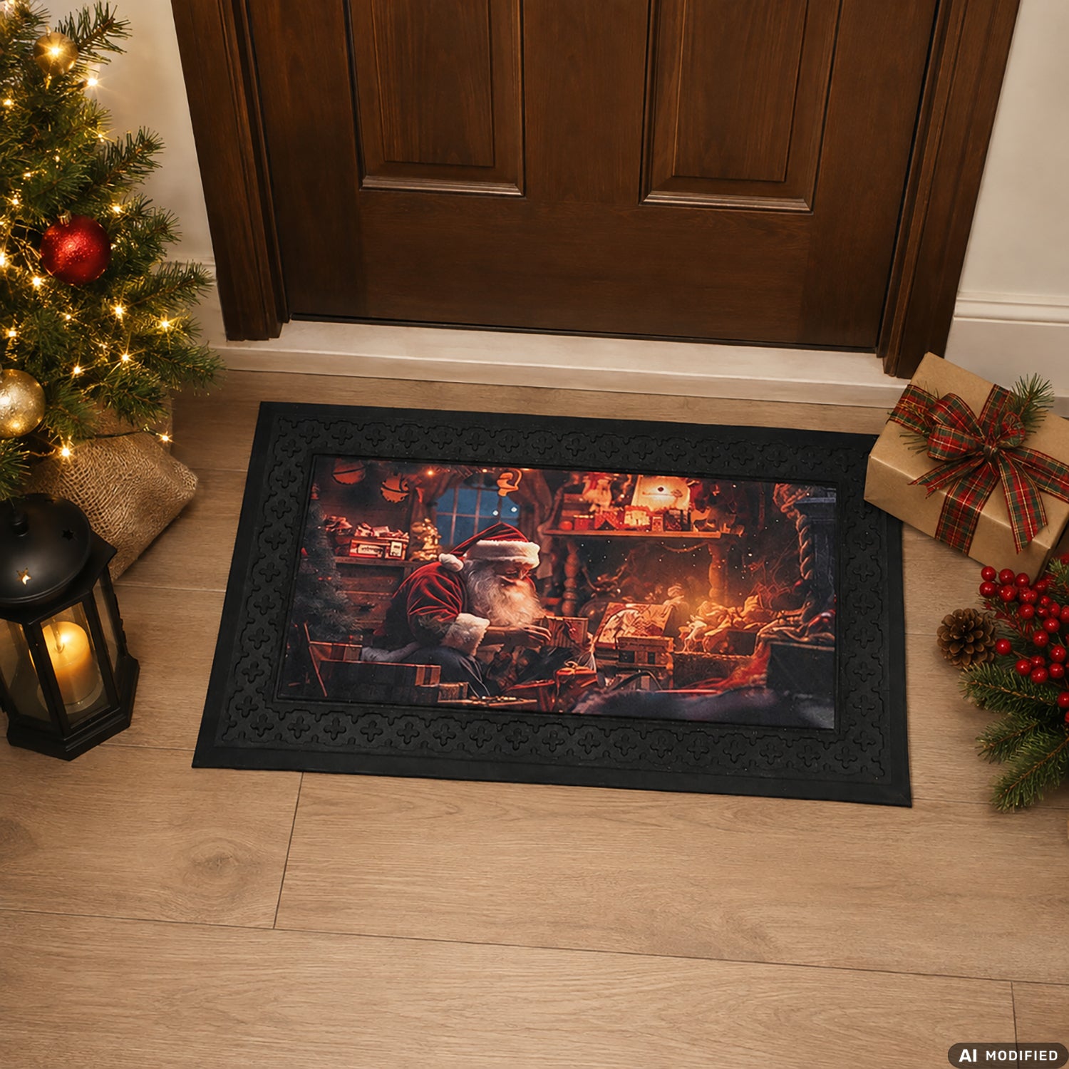 VESTIAMO CASA GRAN NATALE - Tappeto Natalizio LED Luminoso e Musicale 45x75 cm