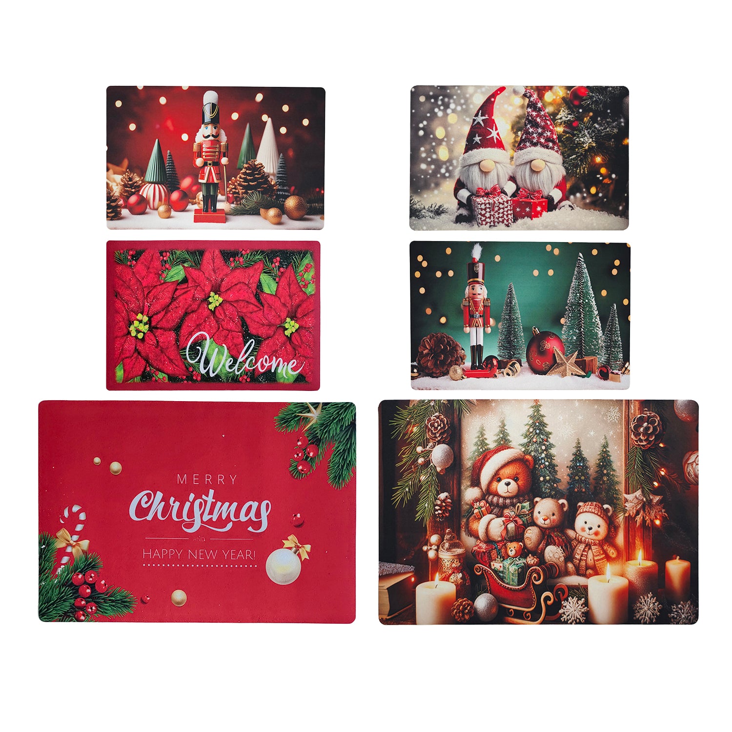VESTIAMO CASA GRAN NATALE - Tappeto Natalizio Antiscivolo 45x65 cm