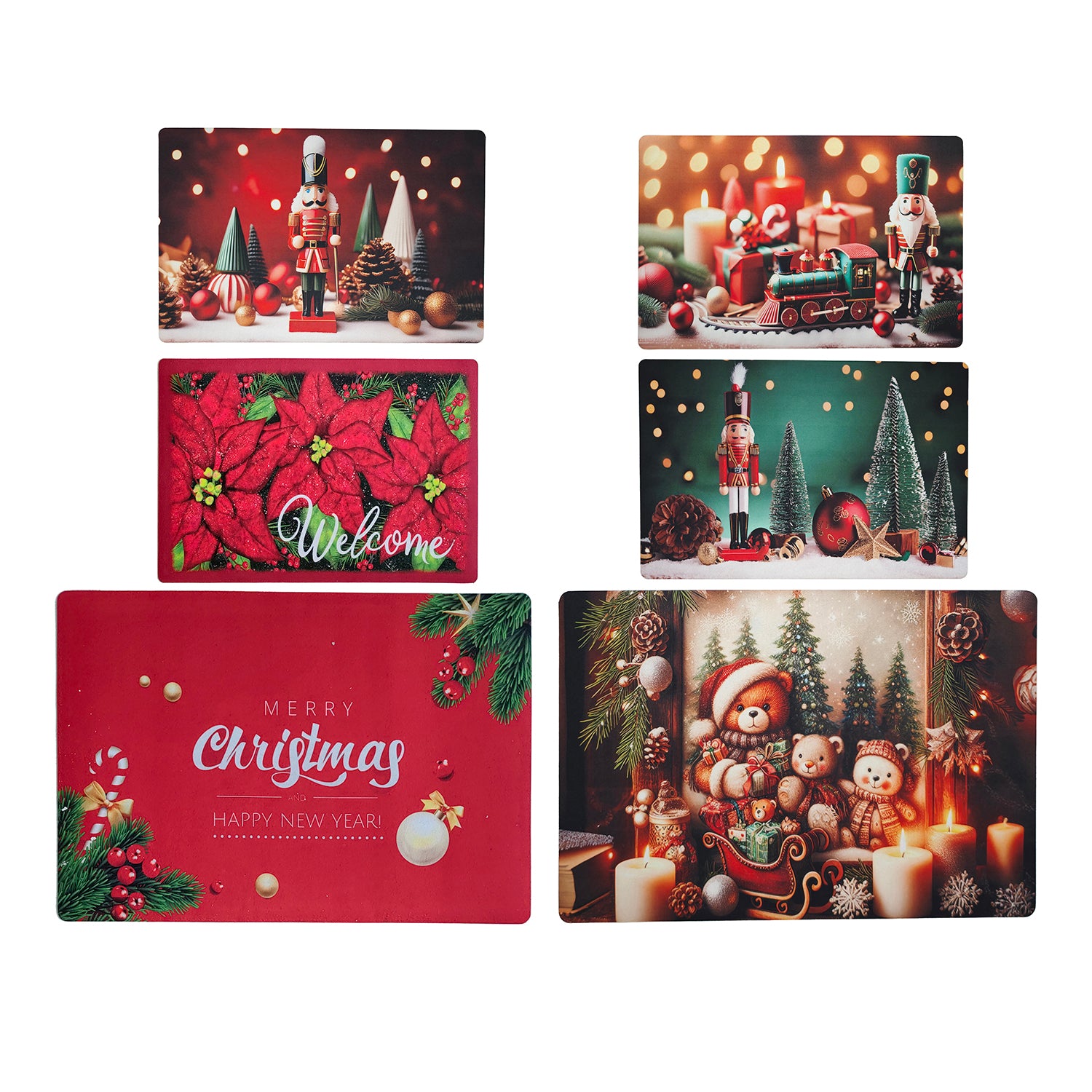 VESTIAMO CASA GRAN NATALE - Tappeto Natalizio Antiscivolo 45x65 cm