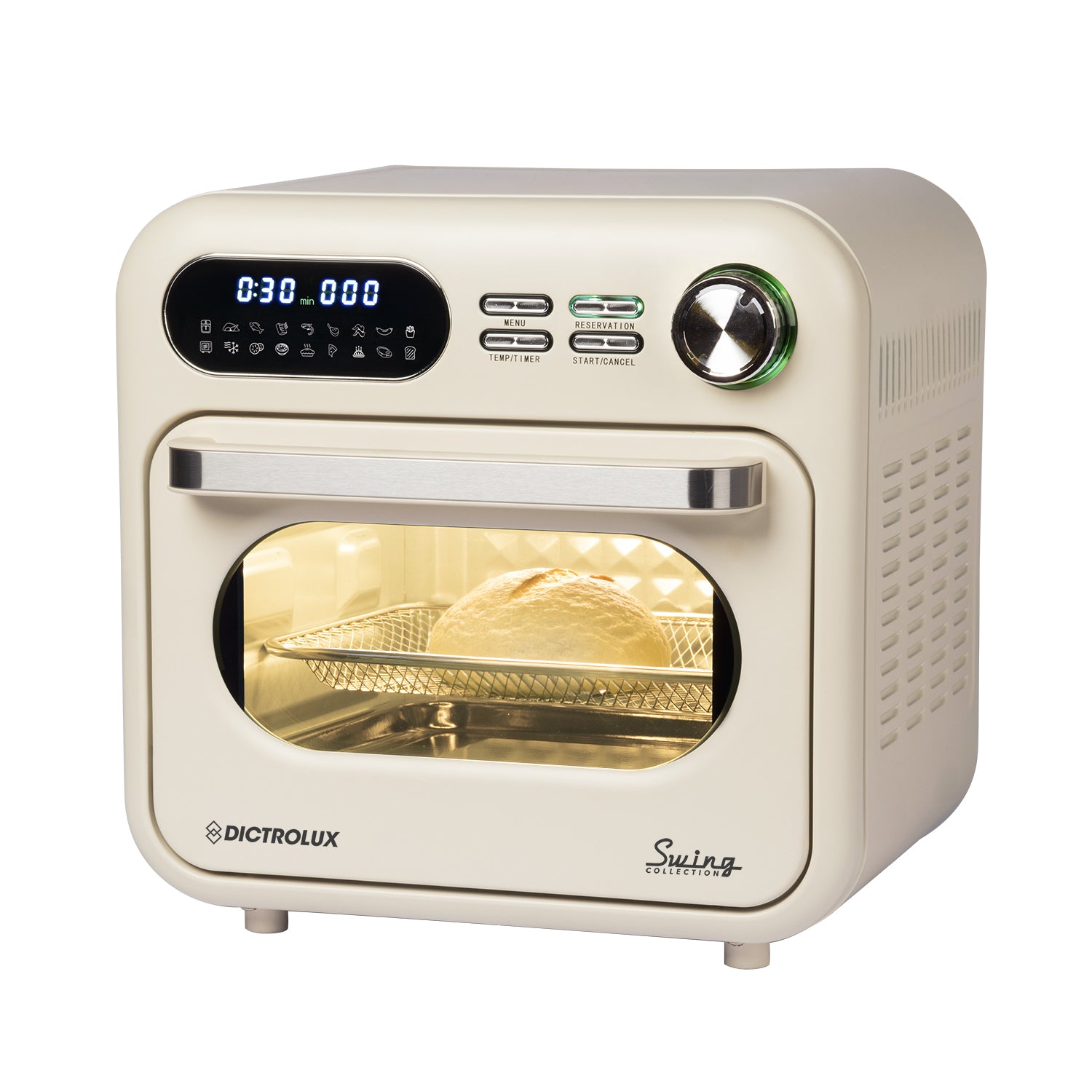 DICTROLUX - Forno e Friggitrice ad Aria KKZ-18 Crema Swing Collection 1400 Watt