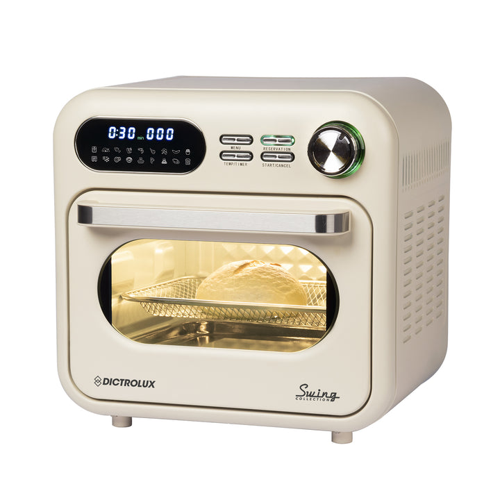 DICTROLUX - Forno e Friggitrice ad Aria KKZ-18 Crema Swing Collection 1400 Watt