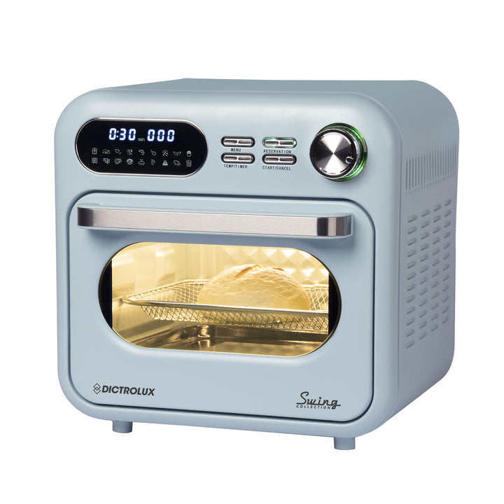 DICTROLUX - Forno e Friggitrice ad Aria KKZ-18 Celeste Swing Collection 1400 Watt
