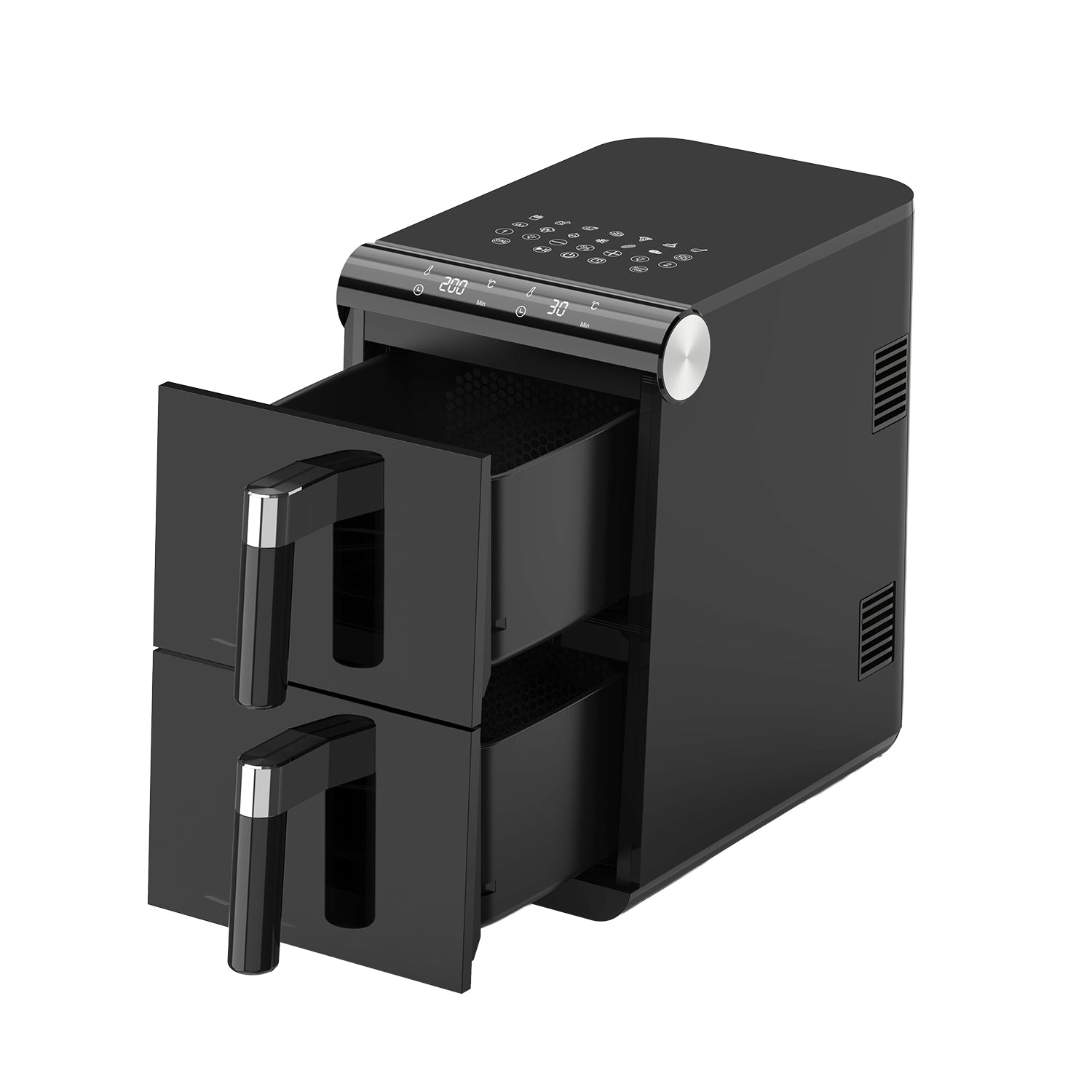 DICTROLUX - Friggitrice ad Aria Doppio Cestello Chef Fry 11 litri 2800 Watt