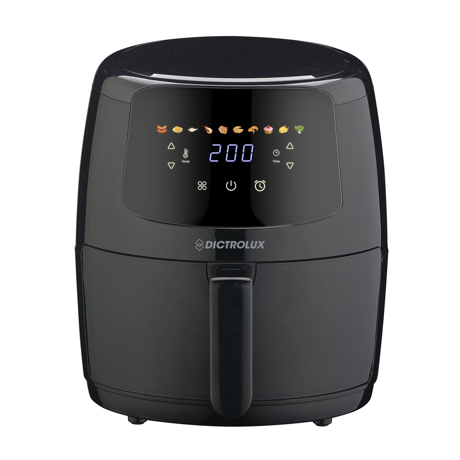 DICTROLUX - Friggitrice ad Aria Digitale Top Frying 4 Litri 1500 Watt