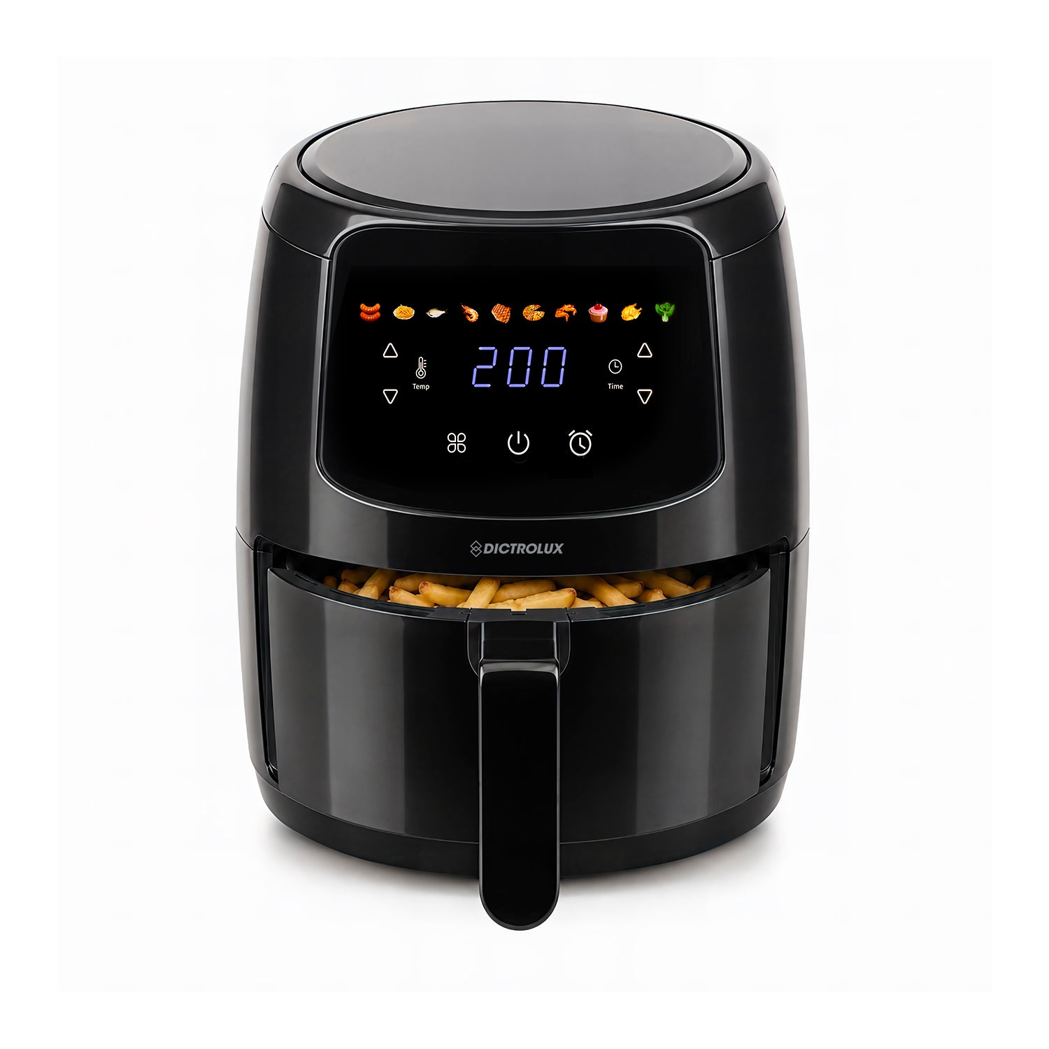 DICTROLUX - Friggitrice ad Aria Digitale Top Frying 4 Litri 1500 Watt