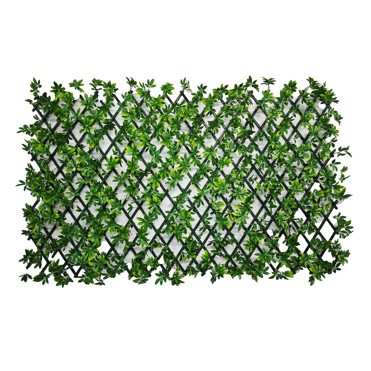 VESTIAMO CASA GIARDINO - Siepe Artificiale Estensibile con foglie di Schefflera Verde h28x280 cm