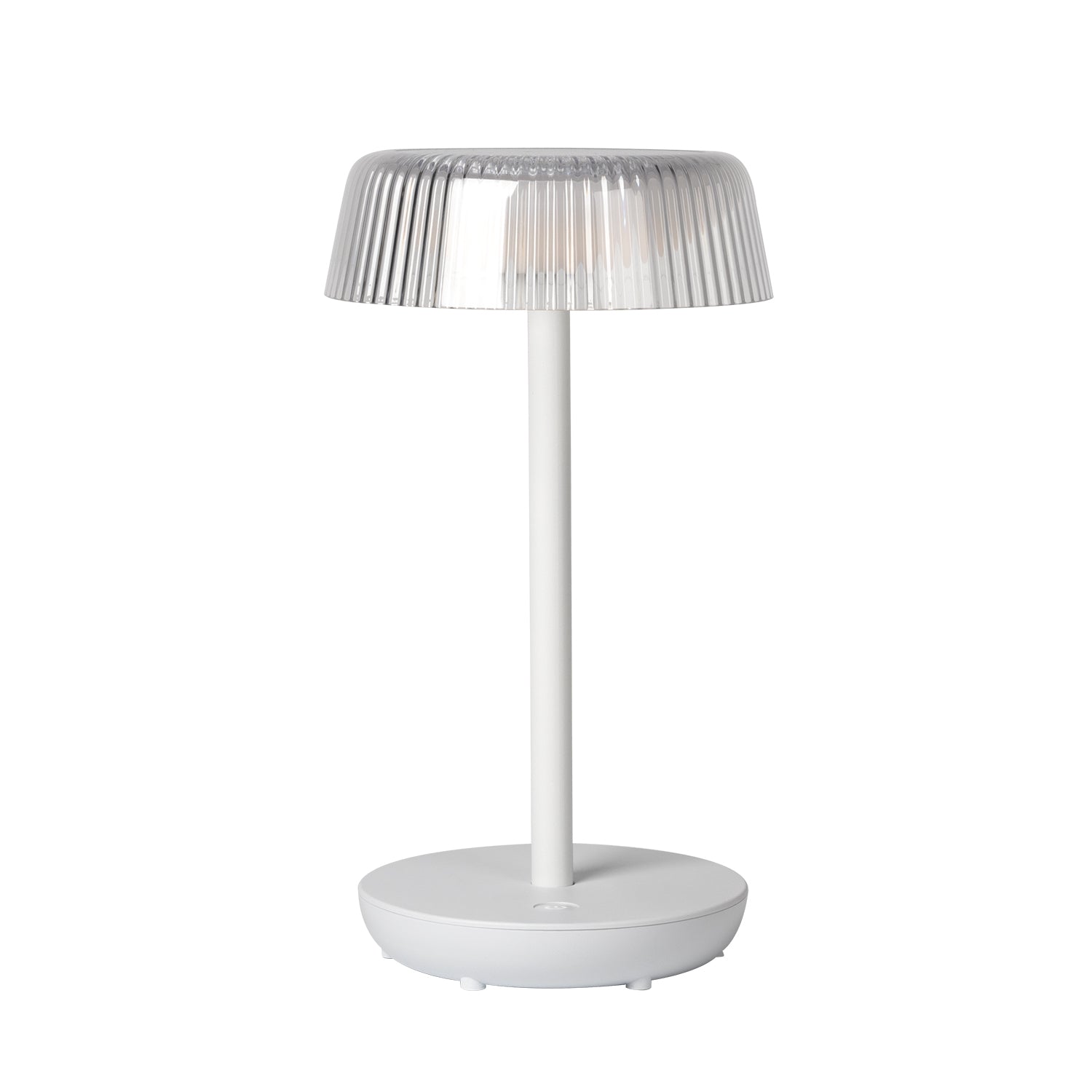 DICTROLUX - Lampada Led Touch Dimmerabile Brigitte Bianca - h29 cm diametro 16 cm