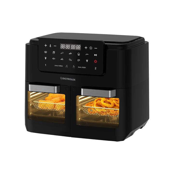 DICTROLUX - Friggitrice ad aria Multifunzione Fry Cook 12 litri 2600 Watt