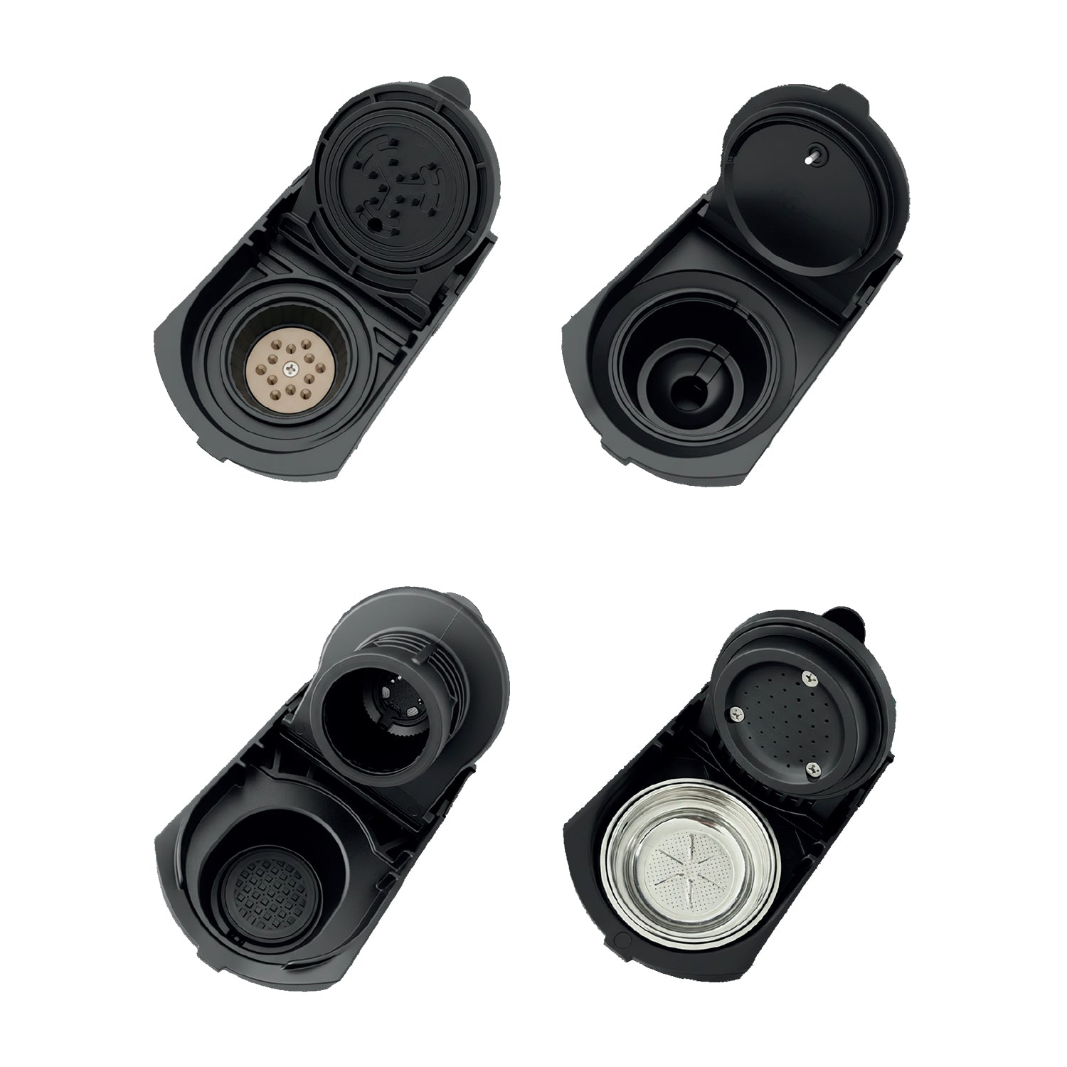 DICTROLUX - Macchina da Caffè Digitale 4 in 1 Mozen Express & Milk 1400 Watt - Compatibile con Capsule Nespresso®, DolceGusto®, Lavazza A Modo Mio e Cialde ESE