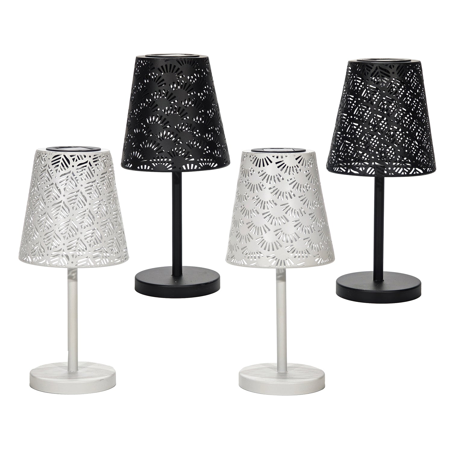 DICTROLUX - Lampada Solare LED da Esterno in Metallo Luce Naturale h28 cm