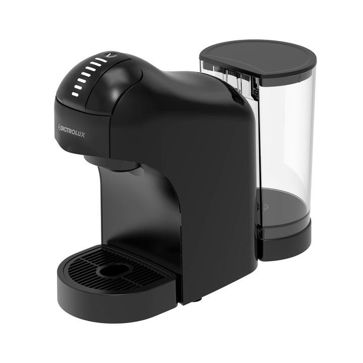 DICTROLUX - Macchina da caffè 4 in 1 Matilde Black 1400 Watt - Compatibile con capsule Nespresso, Dolcegusto, Lavazza a Modo Mio e Cialde ESE