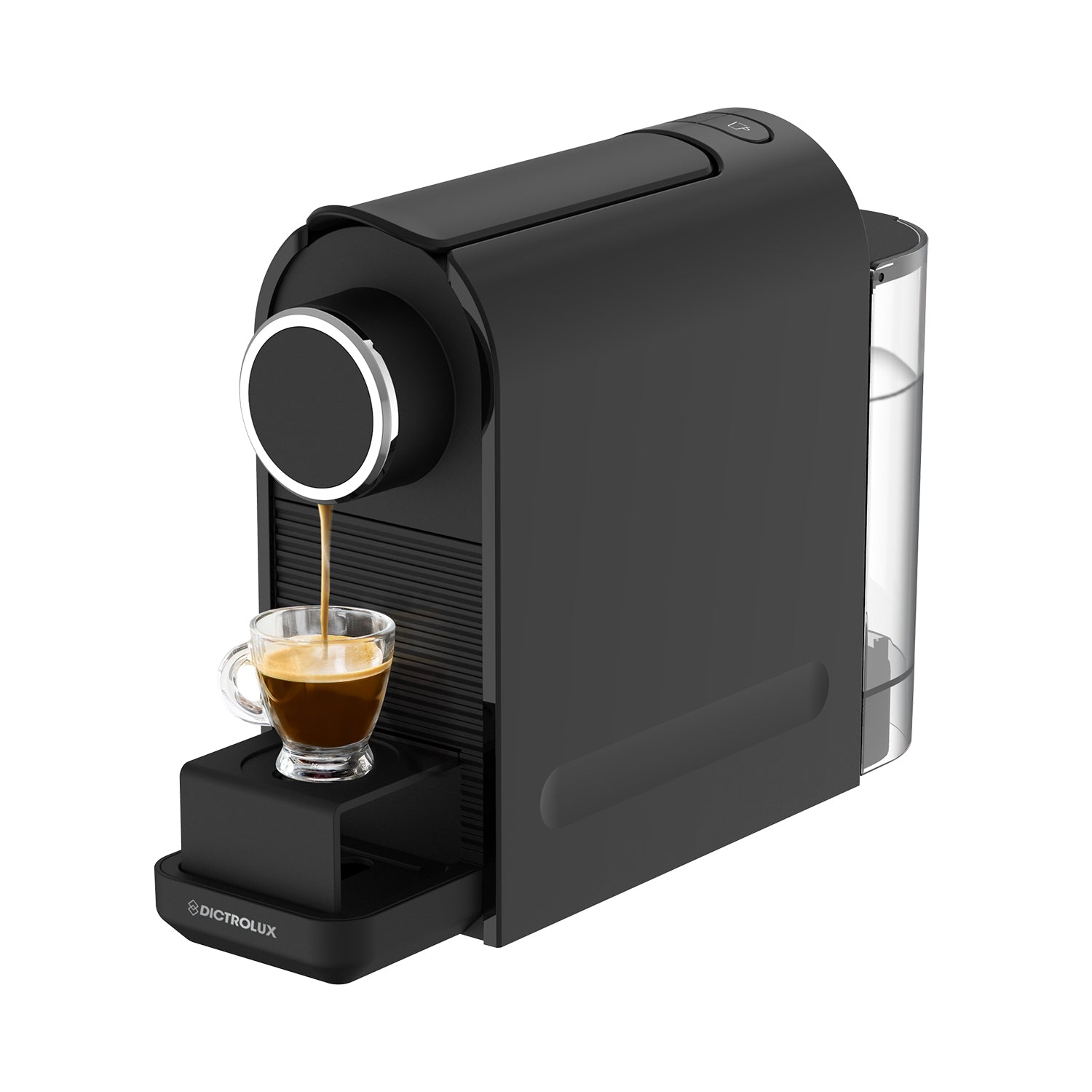 DICTROLUX - Macchina da caffè Espressa Black 1400 Watt - Compatibile con capsule Nespresso