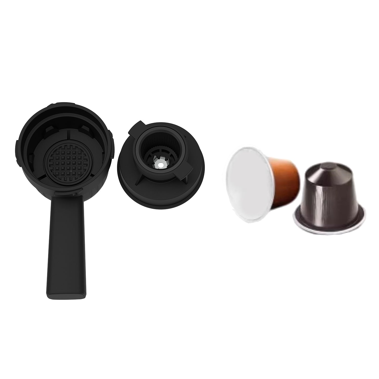 DICTROLUX - Macchina da Caffè 4 in 1 Krystin White 1400 Watt - Compatibile con capsule Nescafé® Dolce Gusto®, Nespresso®, caffè macinato e cialde ESE