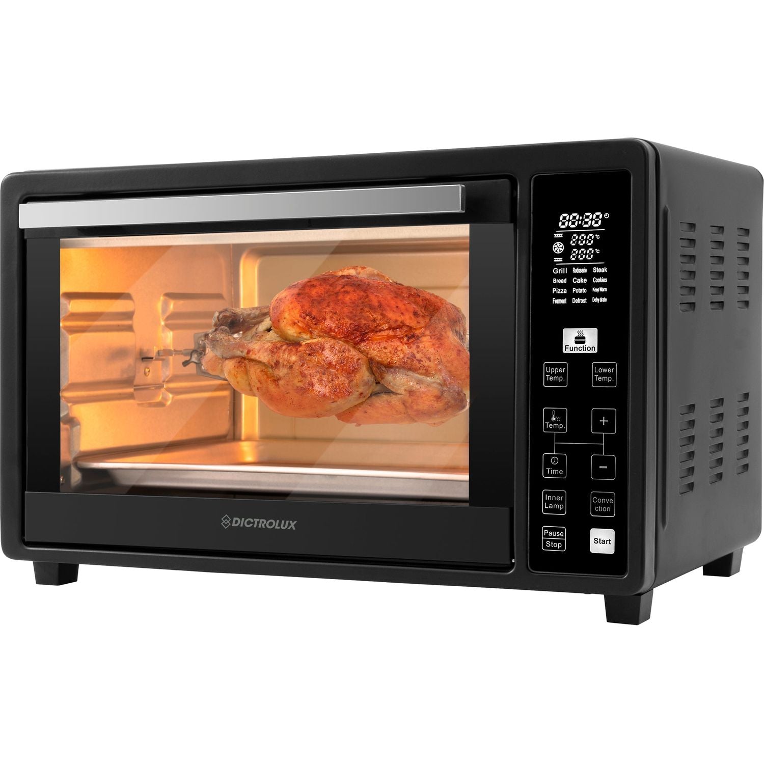 DICTROLUX - Forno Ventilato Digitale Multifunzione Innovative 36 Litri 1500 Watt