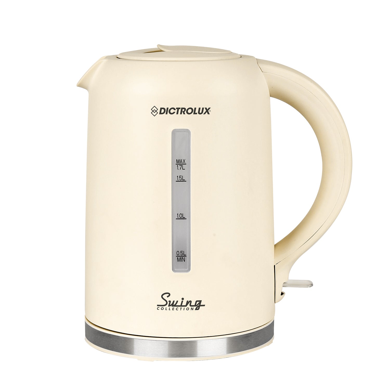 DICTROLUX - Bollitore Elettrico 1,7 Litri YG-608 Crema Swing Collection 2200 Watt
