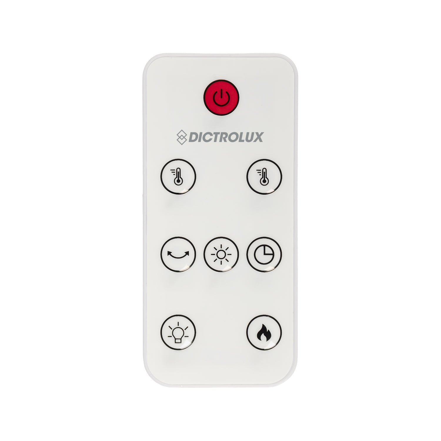 DICTROLUX - Termoventilatore a Colonna Ceramico Glow Tower con Effetto Camino 2000 Watt