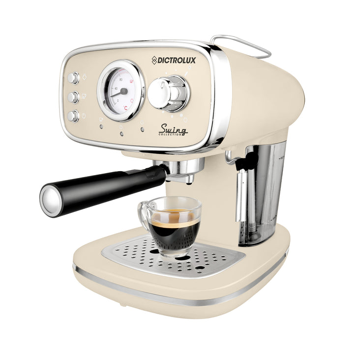 DICTROLUX - Macchina da Caffè DX-5018 Crema Swing Collection 1100 Watt - Compatibile con caffè macinato e cialde