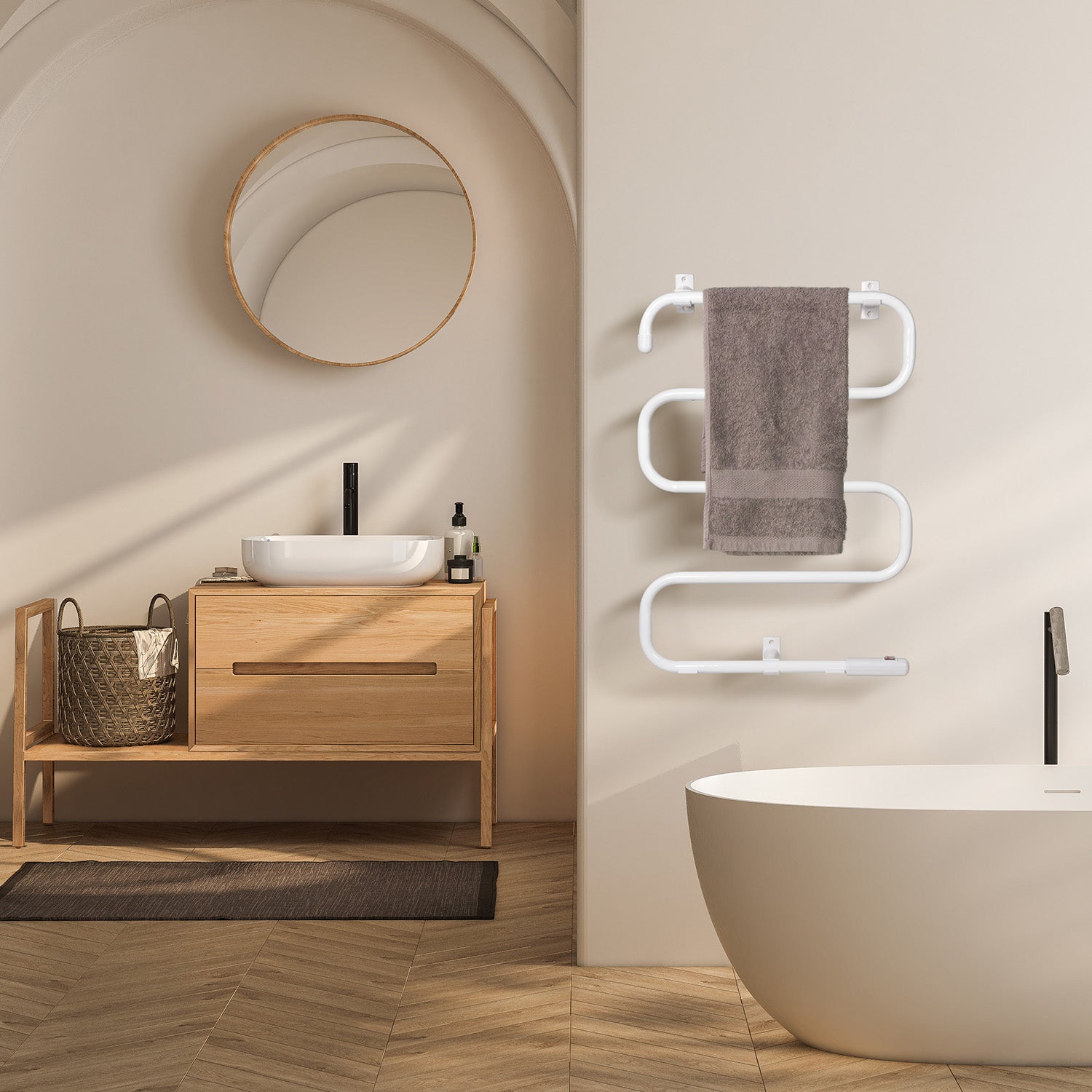 DICTROLUX - Termoarredo Elettrico da Parete o Pavimento 100 Watt