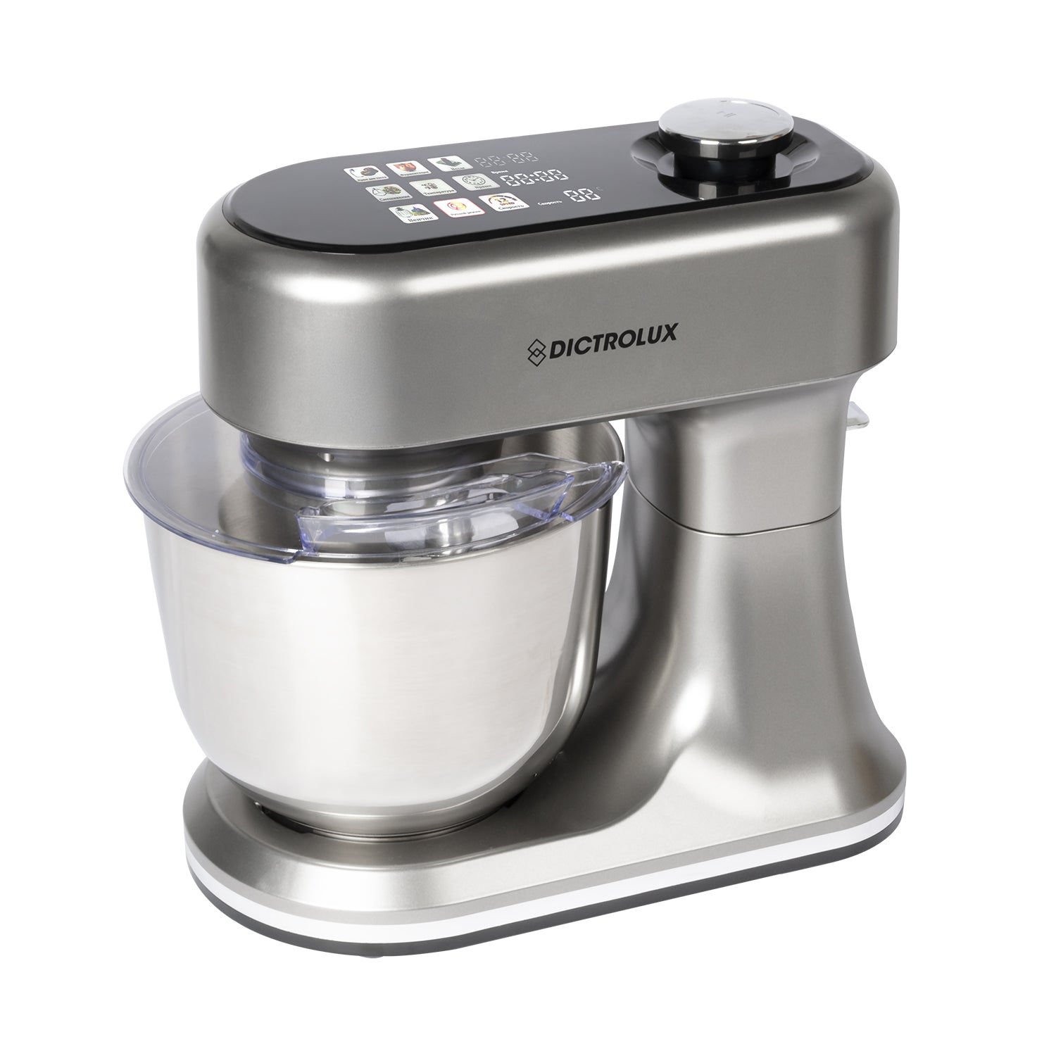 DICTROLUX - Impastatrice Multifunzione 3 in 1 Mix Force Display Digitale Touch con Bilancia Integrata 5 Litri 1500 Watt