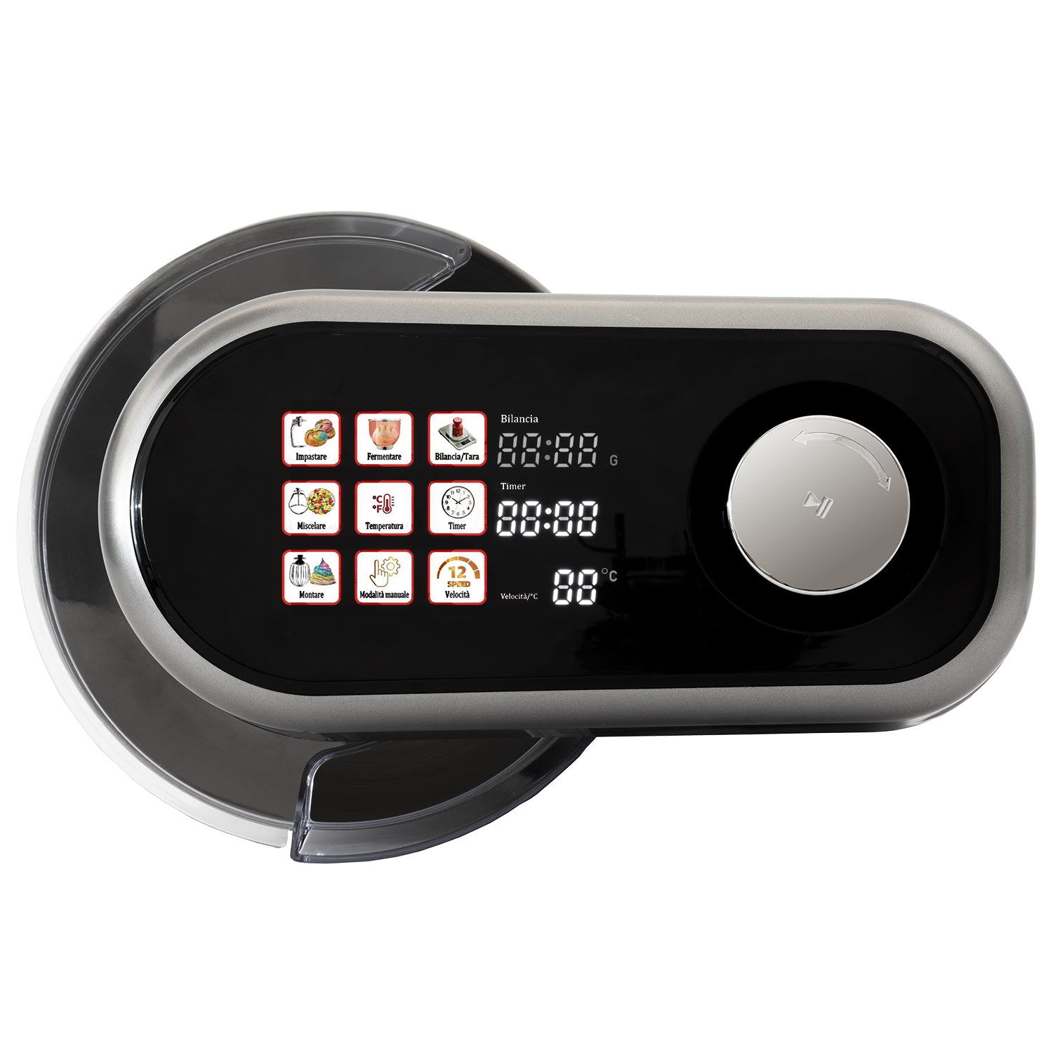 DICTROLUX - Impastatrice Multifunzione 3 in 1 Mix Force Display Digitale Touch con Bilancia Integrata 5 Litri 1500 Watt